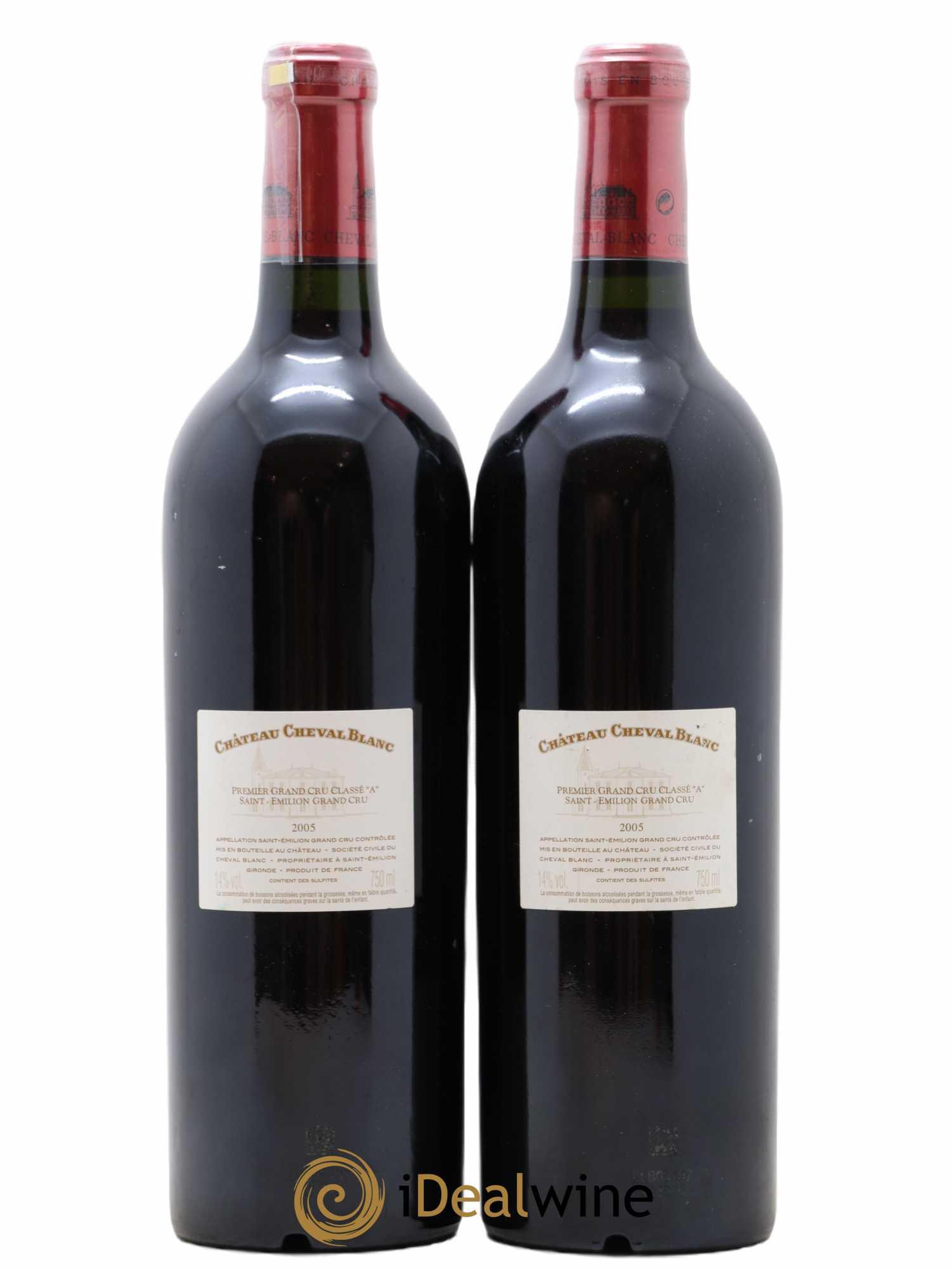 Château Cheval Blanc 1er Grand Cru Classé A 2005 - Lot of 2 bottles - 1