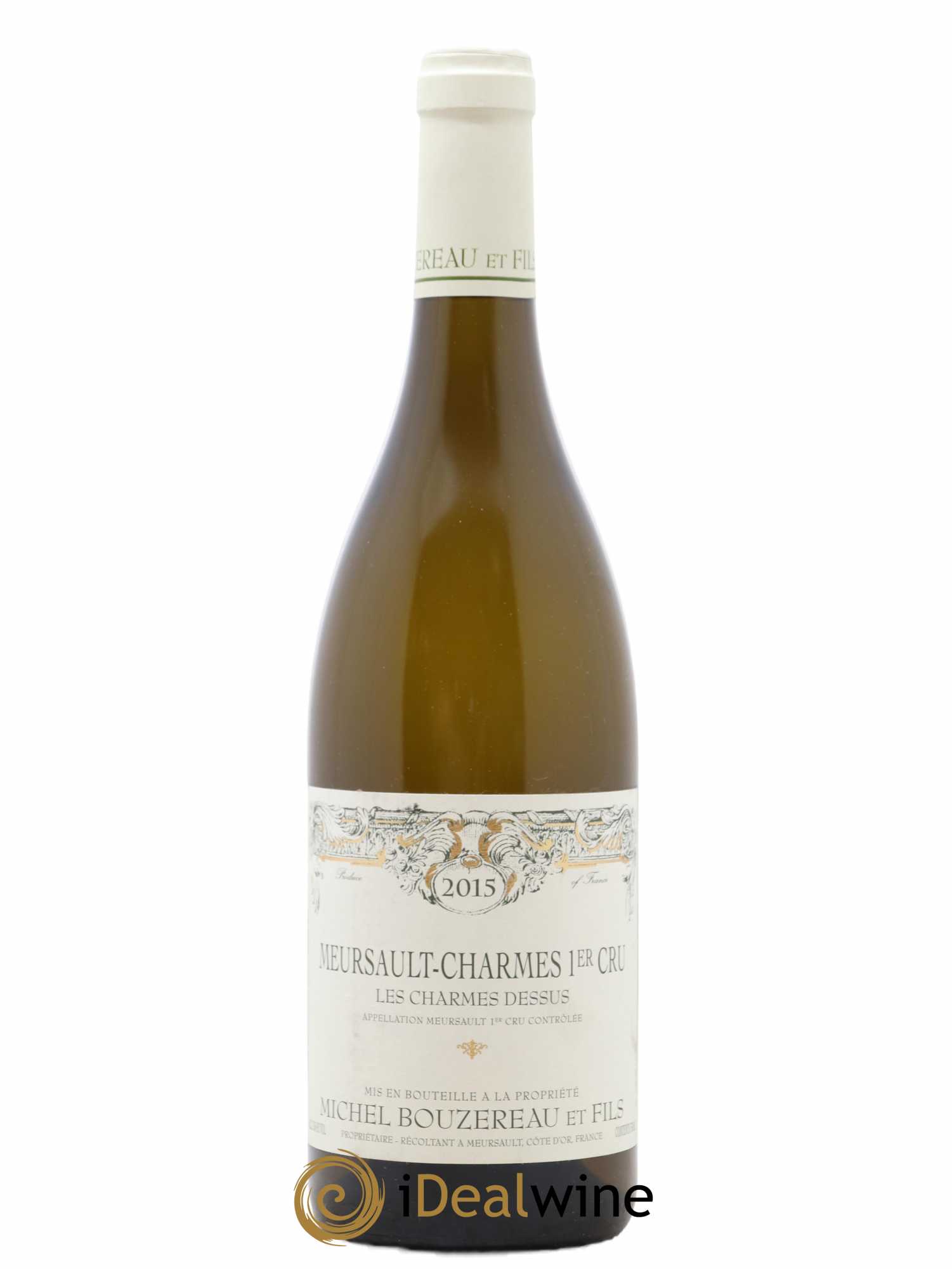 Meursault 1er Cru Charmes Les Charmes Dessus Michel Bouzereau et Fils (Domaine) 2015 - Lot de 1 bouteille - 0
