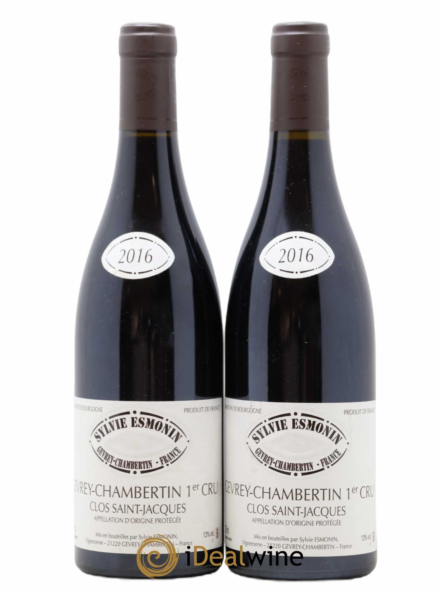 Gevrey-Chambertin 1er Cru Clos Saint Jacques Sylvie Esmonin 2016 - Lot de 2 bouteilles - 0