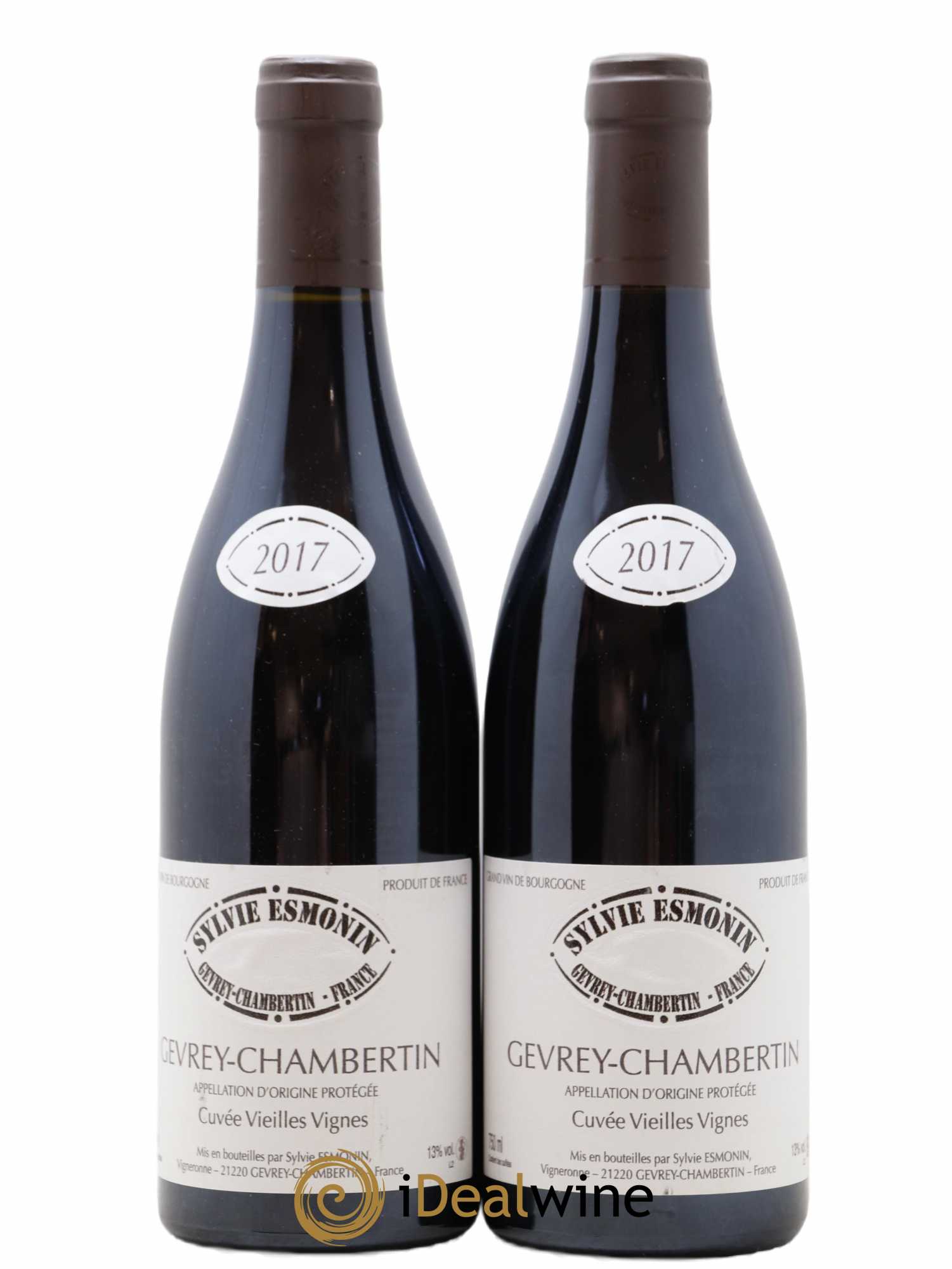 Gevrey-Chambertin Vieilles Vignes Sylvie Esmonin 2017 - Lot de 2 bouteilles - 0