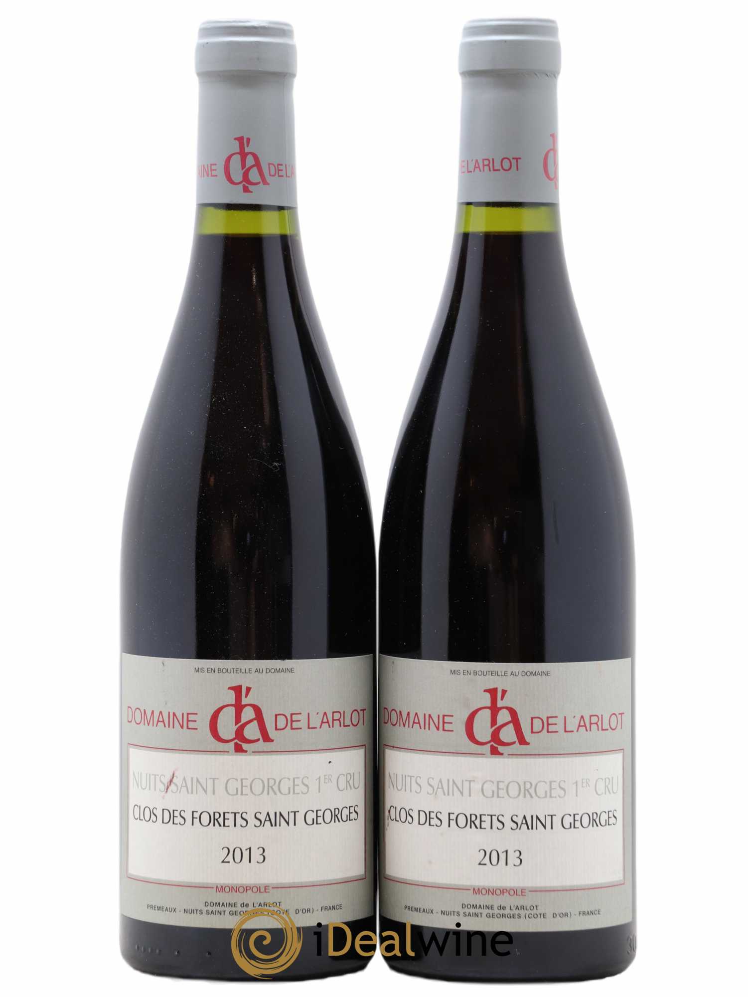 Nuits-Saint-Georges 1er Cru Clos des Forêts Saint-Georges Domaine de l'Arlot 2013 - Lot de 2 bouteilles - 0