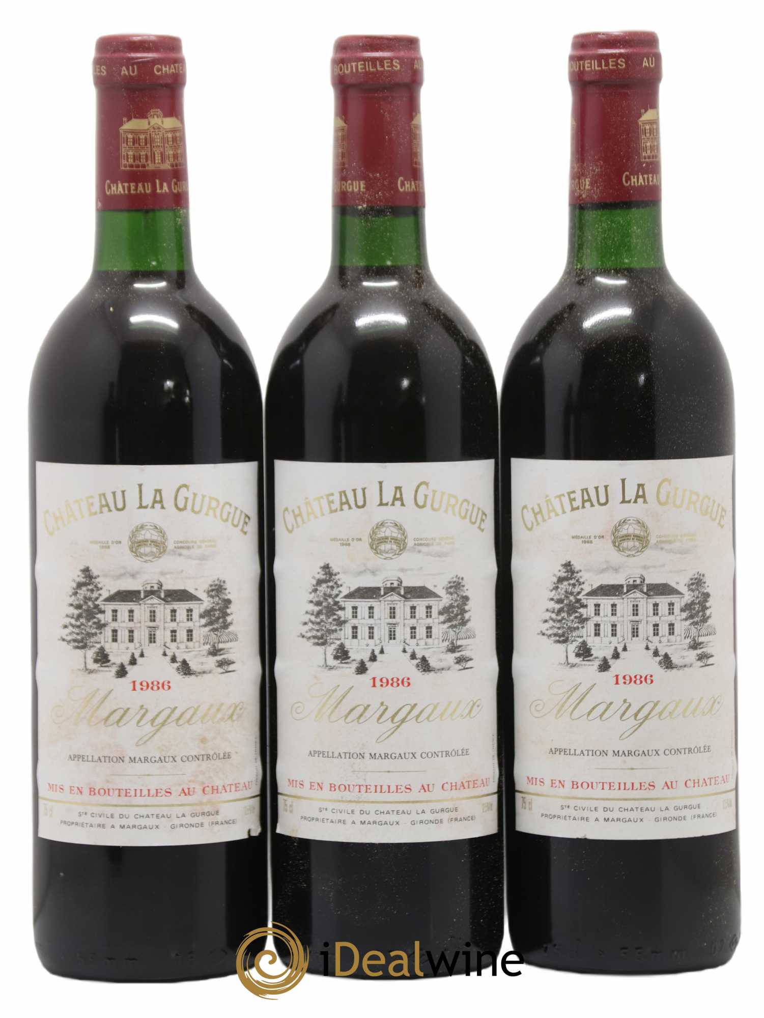 Château la Gurgue Cru Bourgeois 1986 - Lot de 12 bouteilles - 1