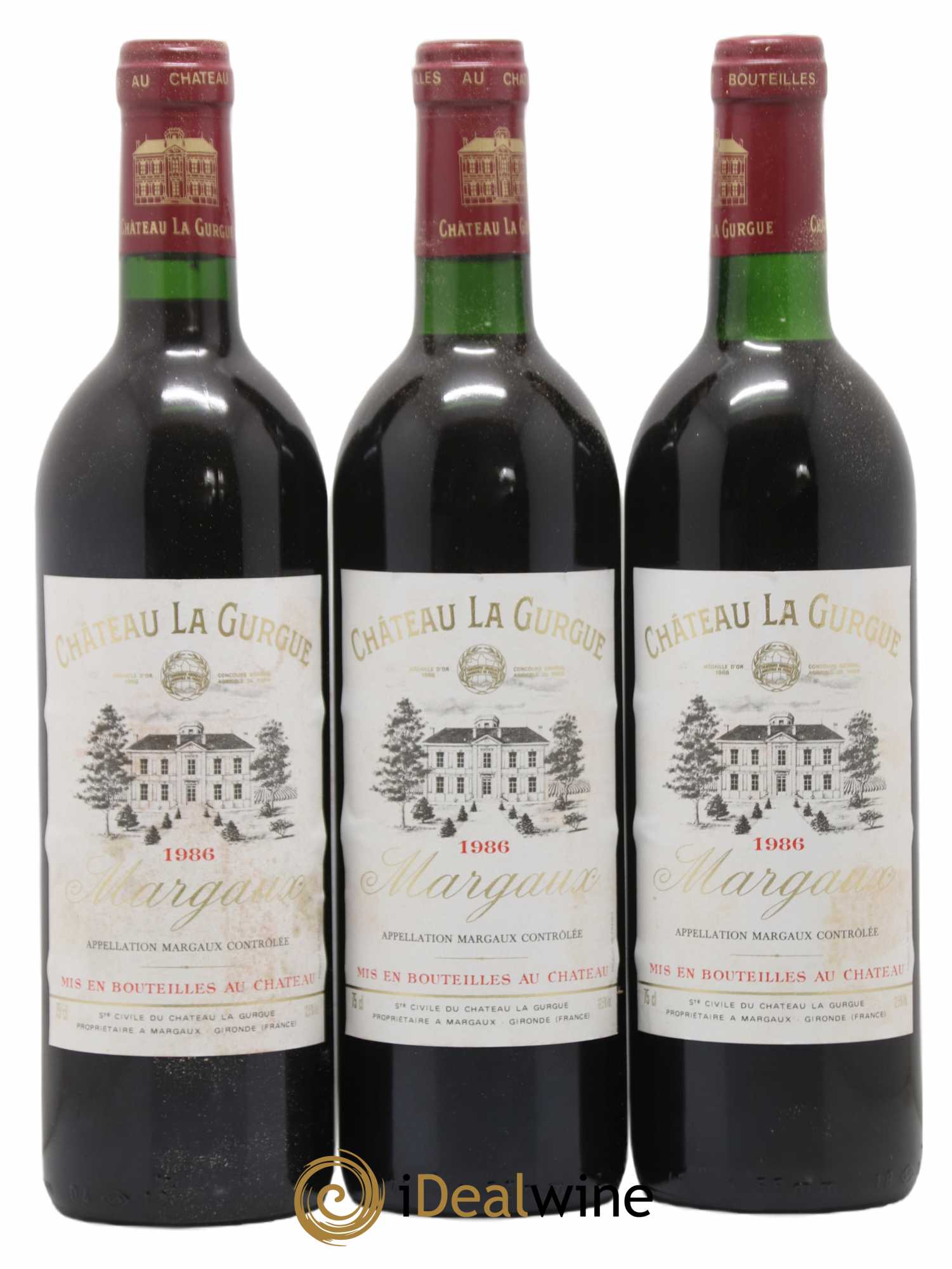 Château la Gurgue Cru Bourgeois 1986 - Lot de 12 bouteilles - 2