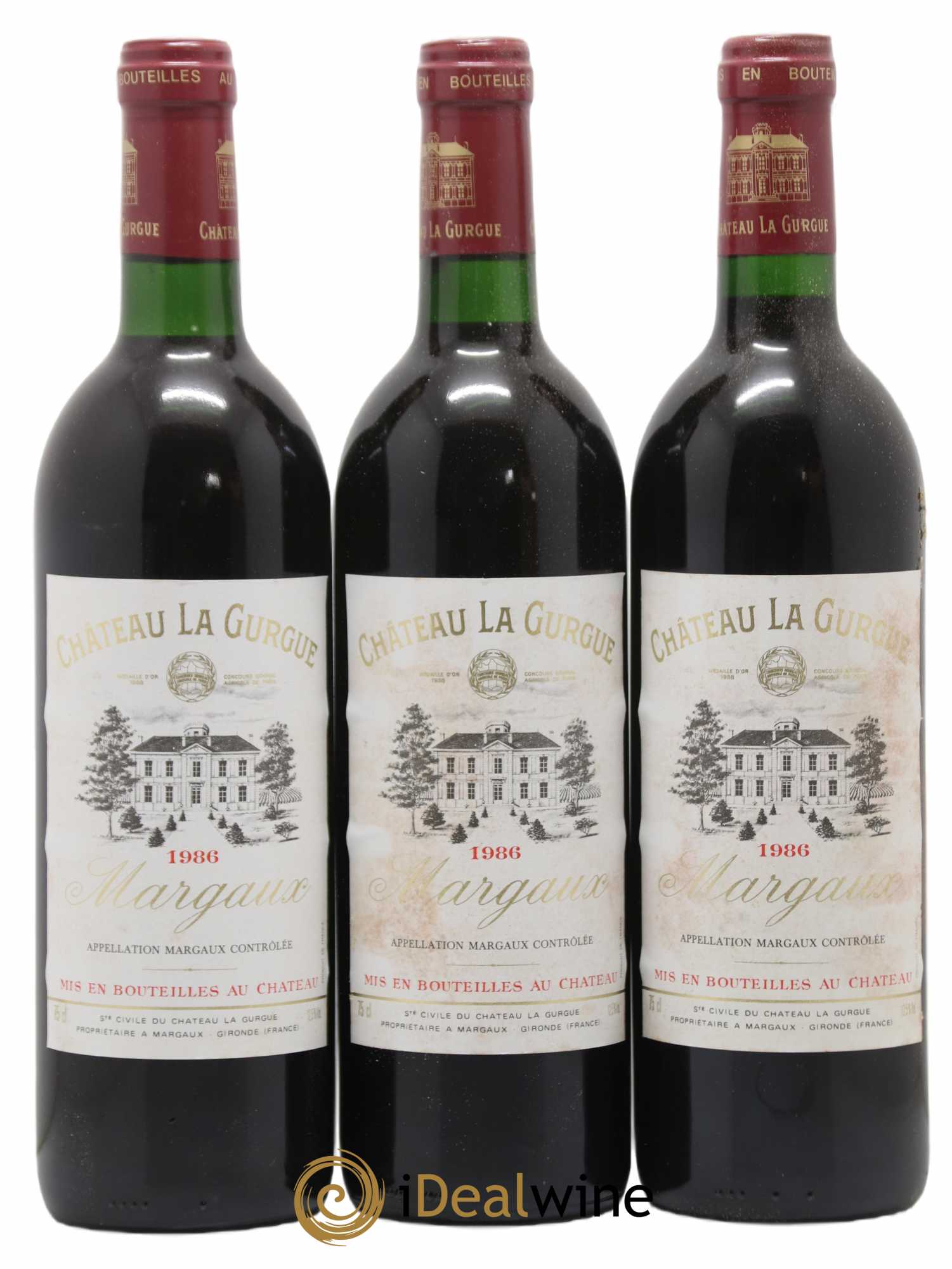 Château la Gurgue Cru Bourgeois 1986 - Lot de 12 bouteilles - 3
