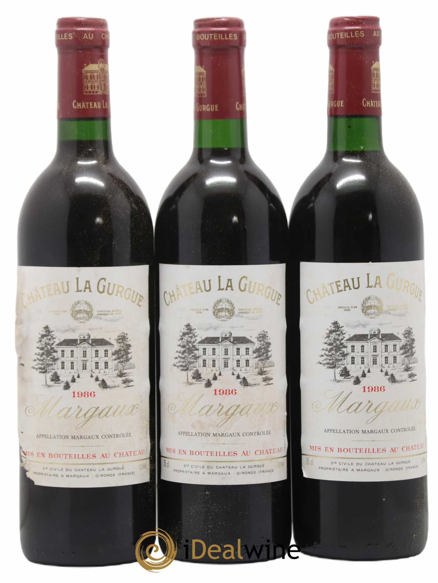 Château la Gurgue Cru Bourgeois 1986 - Lot de 12 bouteilles - 4
