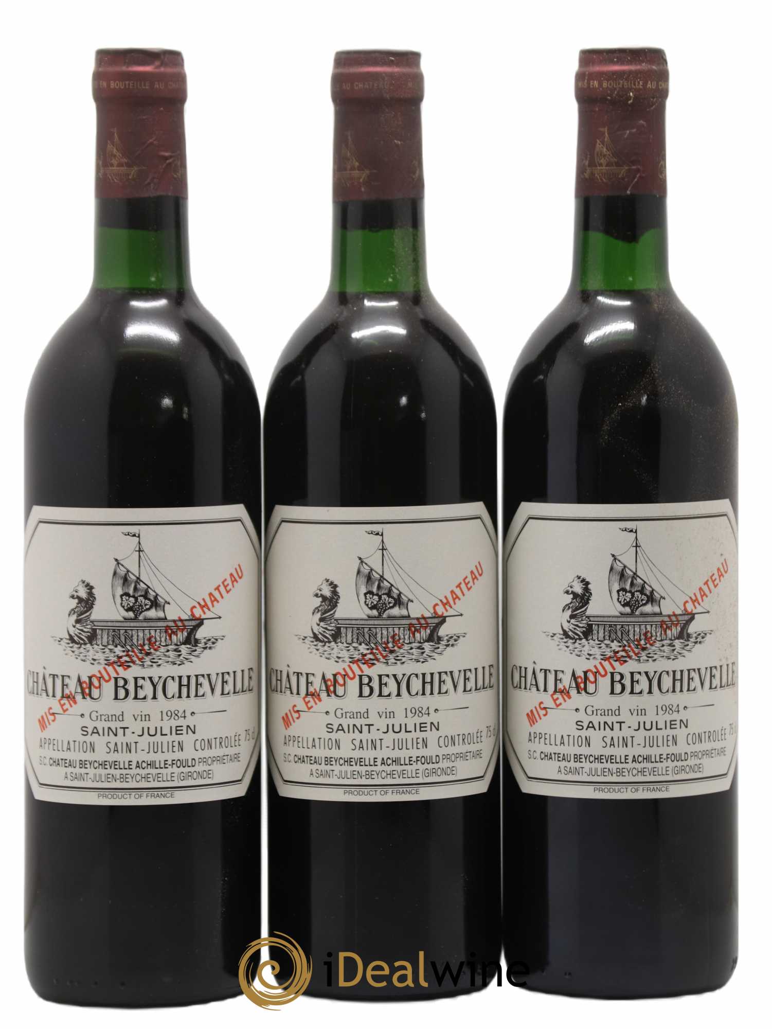Château Beychevelle 4ème Grand Cru Classé 1984 - Lot de 12 bouteilles - 1
