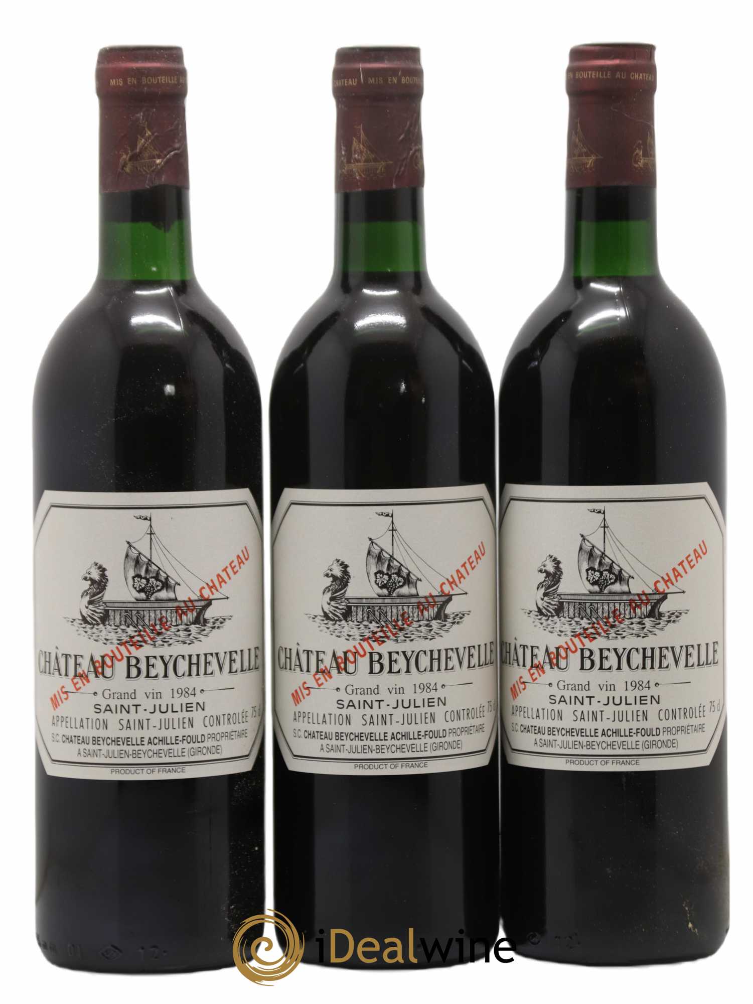 Château Beychevelle 4ème Grand Cru Classé 1984 - Lot de 12 bouteilles - 3