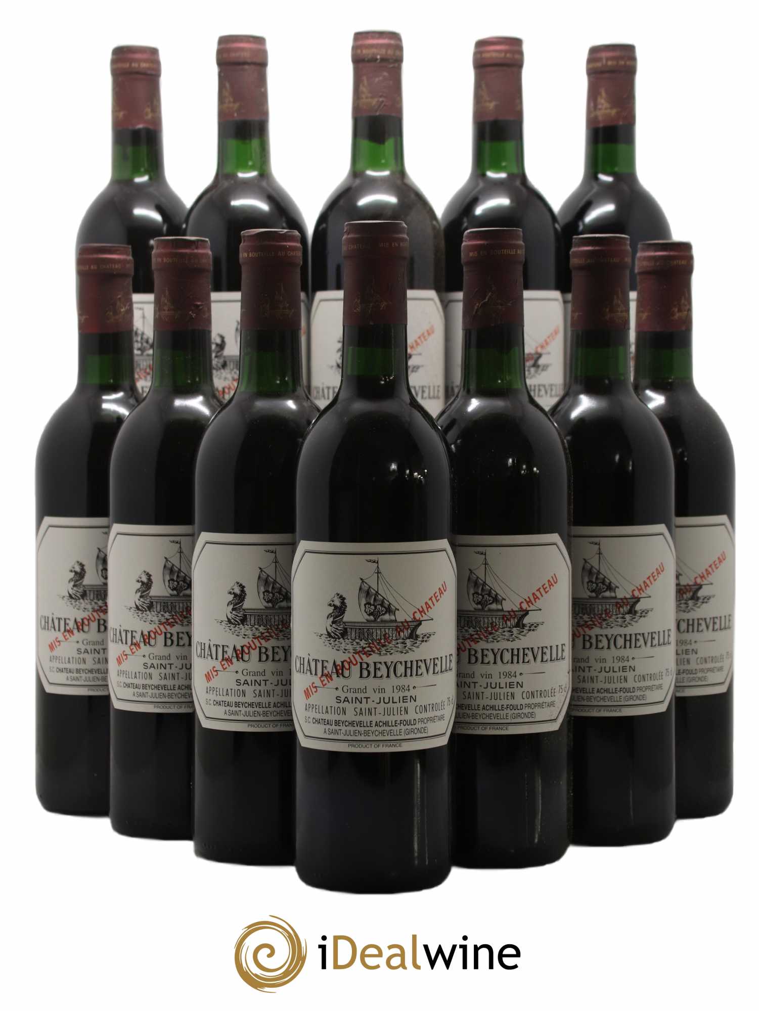 Château Beychevelle 4ème Grand Cru Classé 1984 - Lot de 12 bouteilles - 0