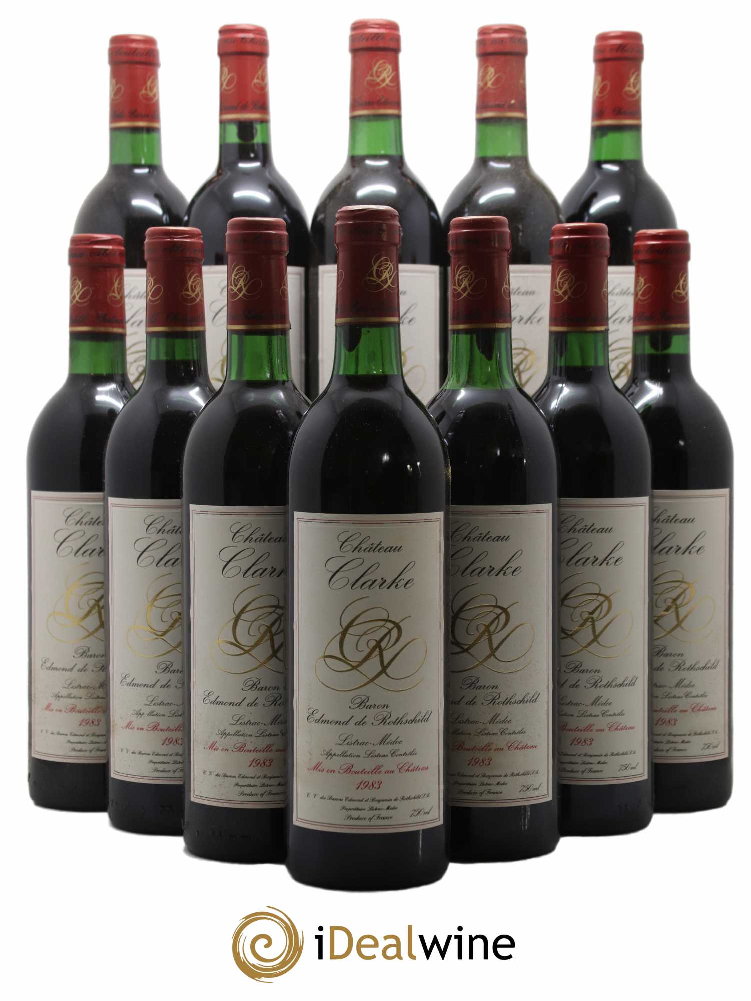 Château Clarke 1983 - Lot de 12 bouteilles - 0