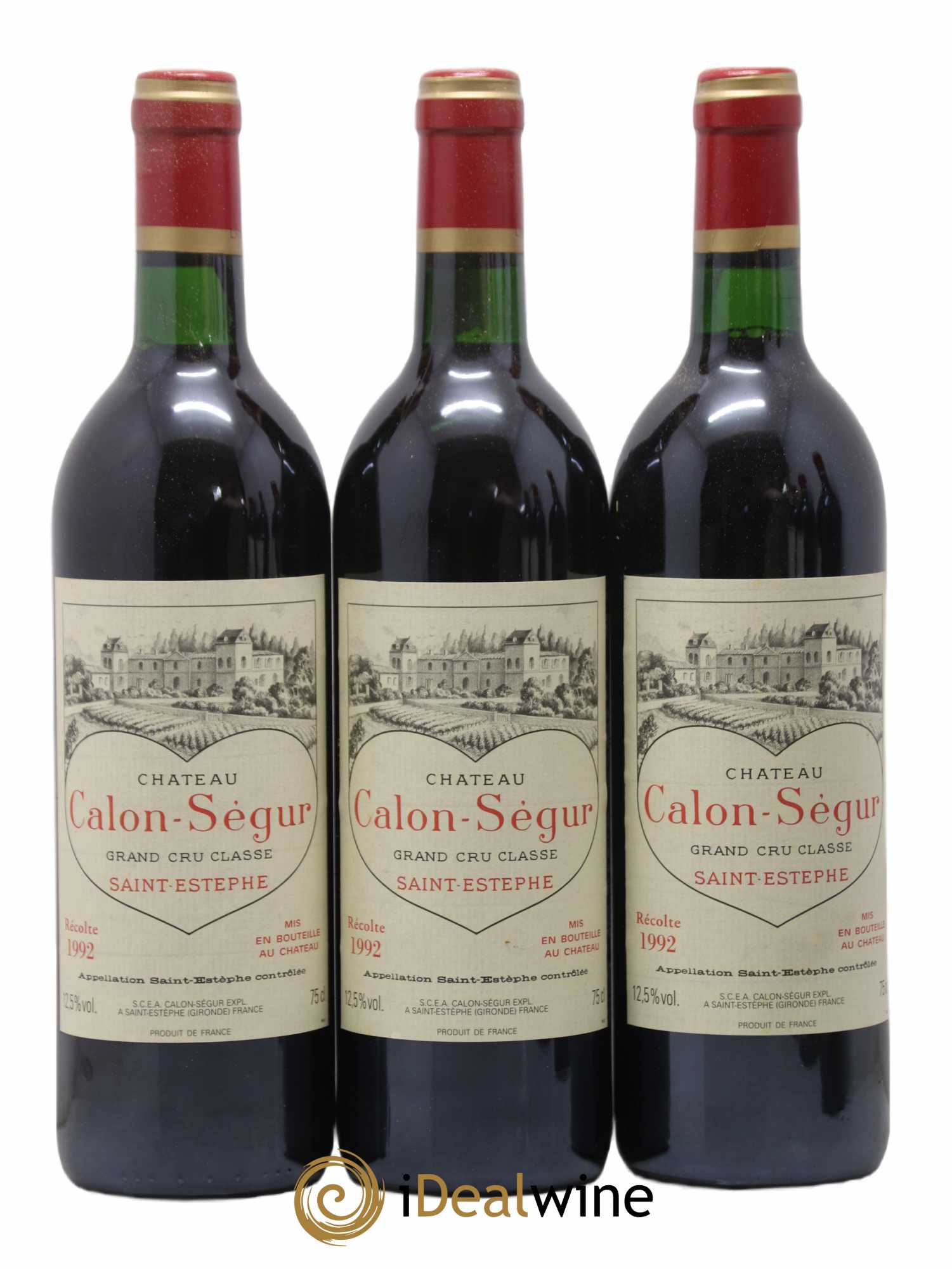 Château Calon Ségur 3ème Grand Cru Classé 1992 - Lot de 6 bouteilles - 1