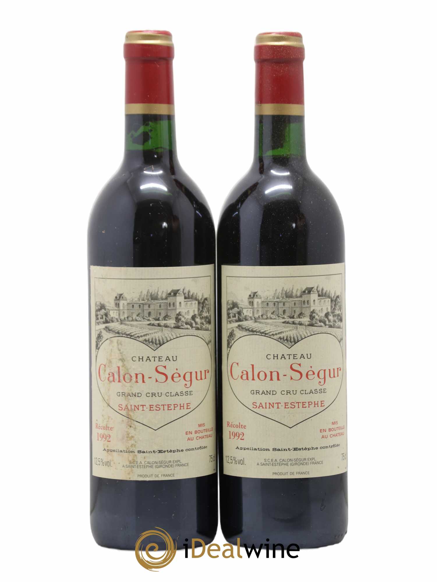 Château Calon Ségur 3ème Grand Cru Classé 1992 - Lot de 2 bouteilles - 0