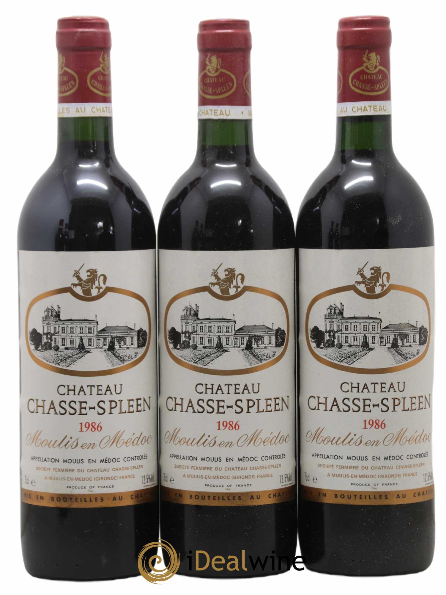 Château Chasse Spleen 1986 - Lot de 12 bouteilles - 1