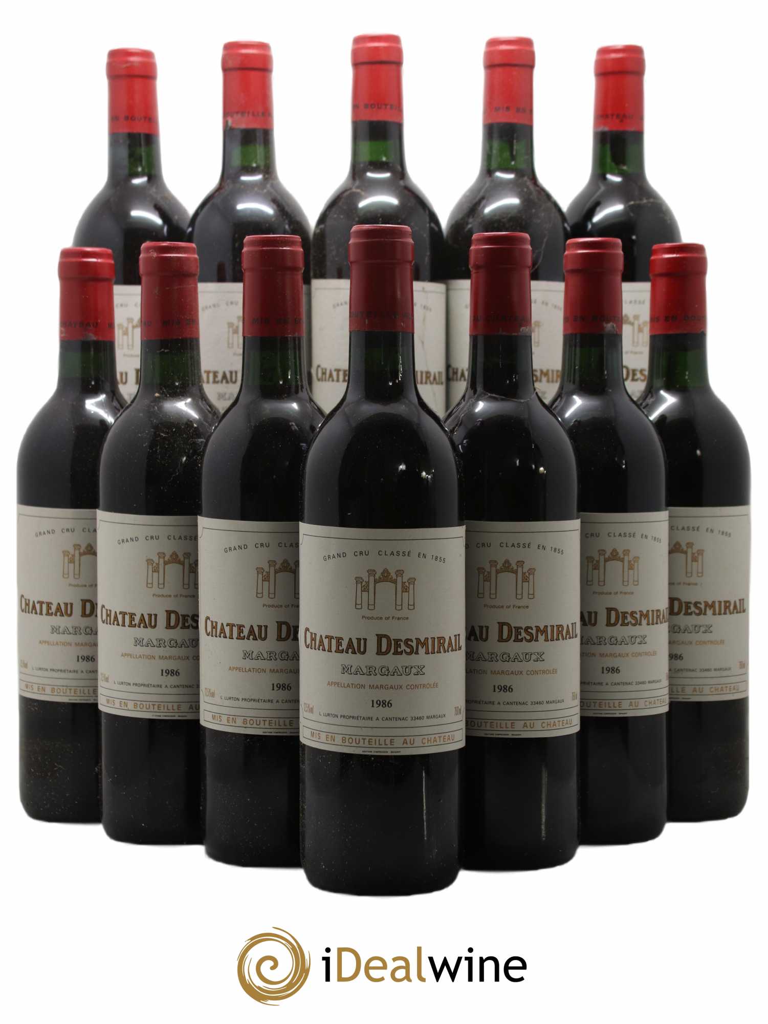 Château Desmirail 3ème Grand Cru Classé 1986 - Lot de 12 bouteilles - 0