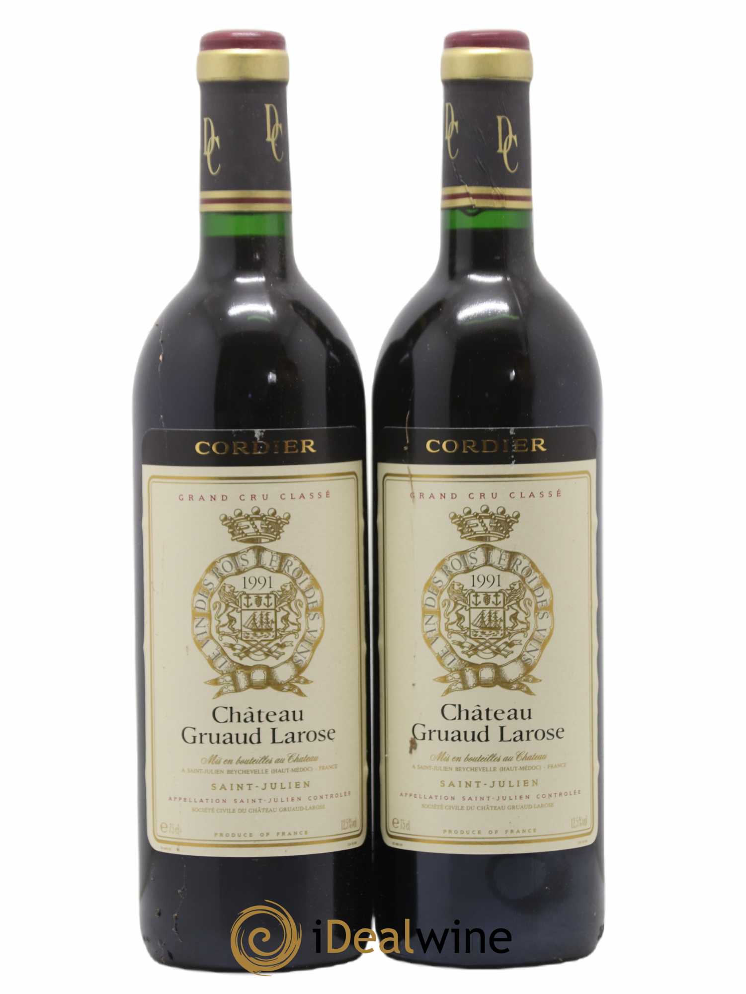 Château Gruaud Larose 2ème Grand Cru Classé 1991 - Lot de 2 bouteilles - 0