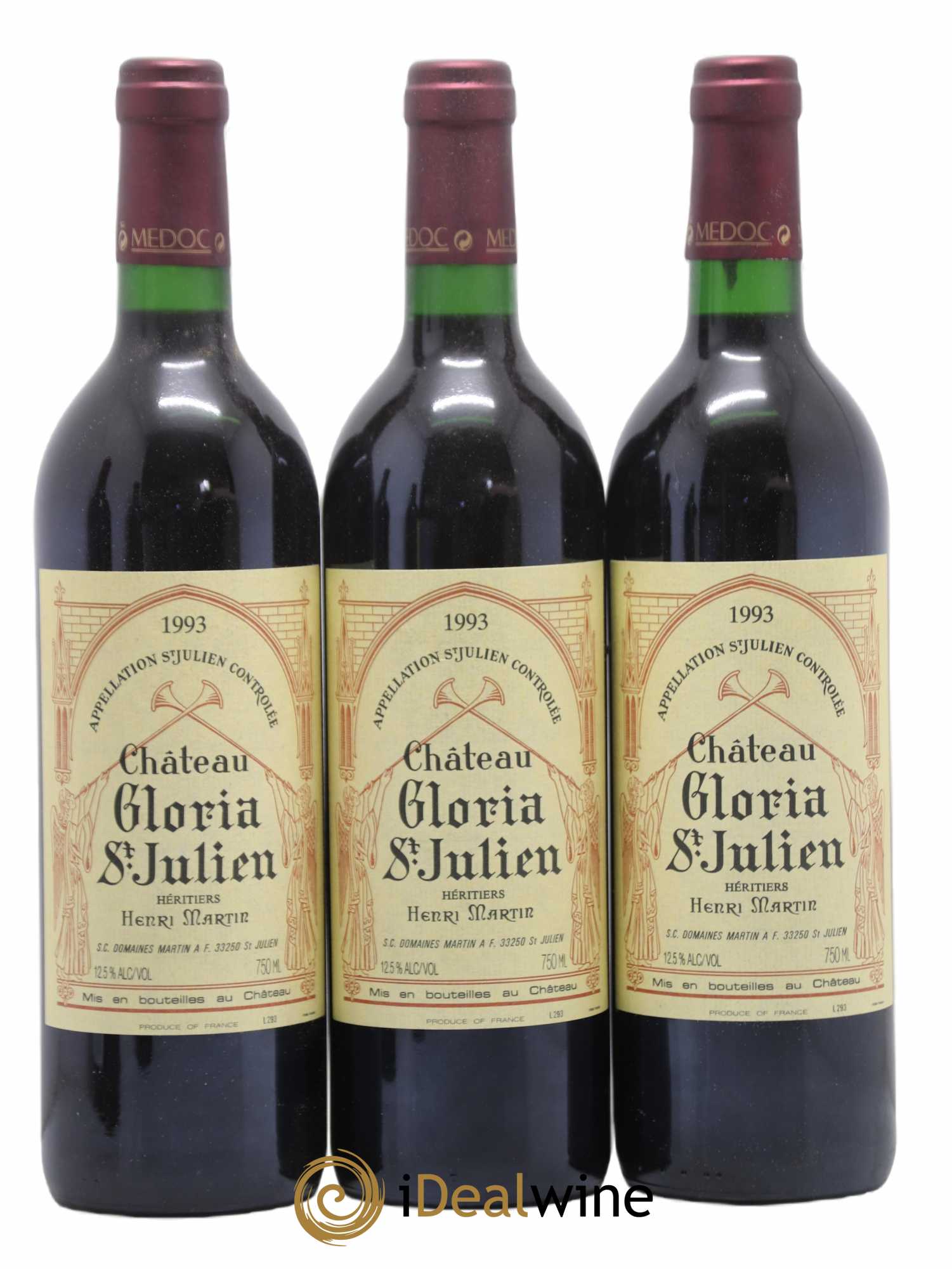 Château Gloria 1993 - Lot de 12 bouteilles - 1