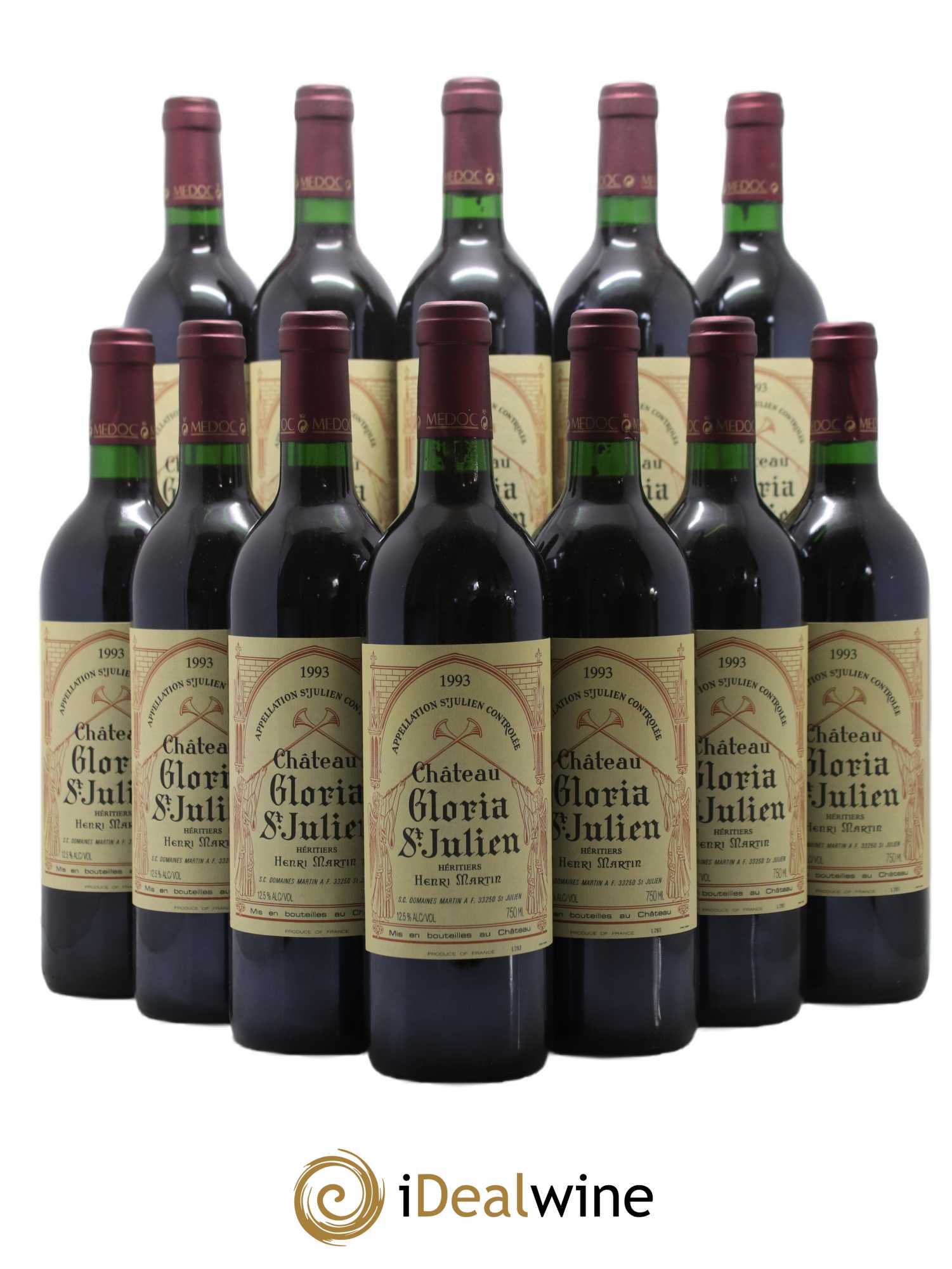 Château Gloria 1993 - Lot de 12 bouteilles - 0