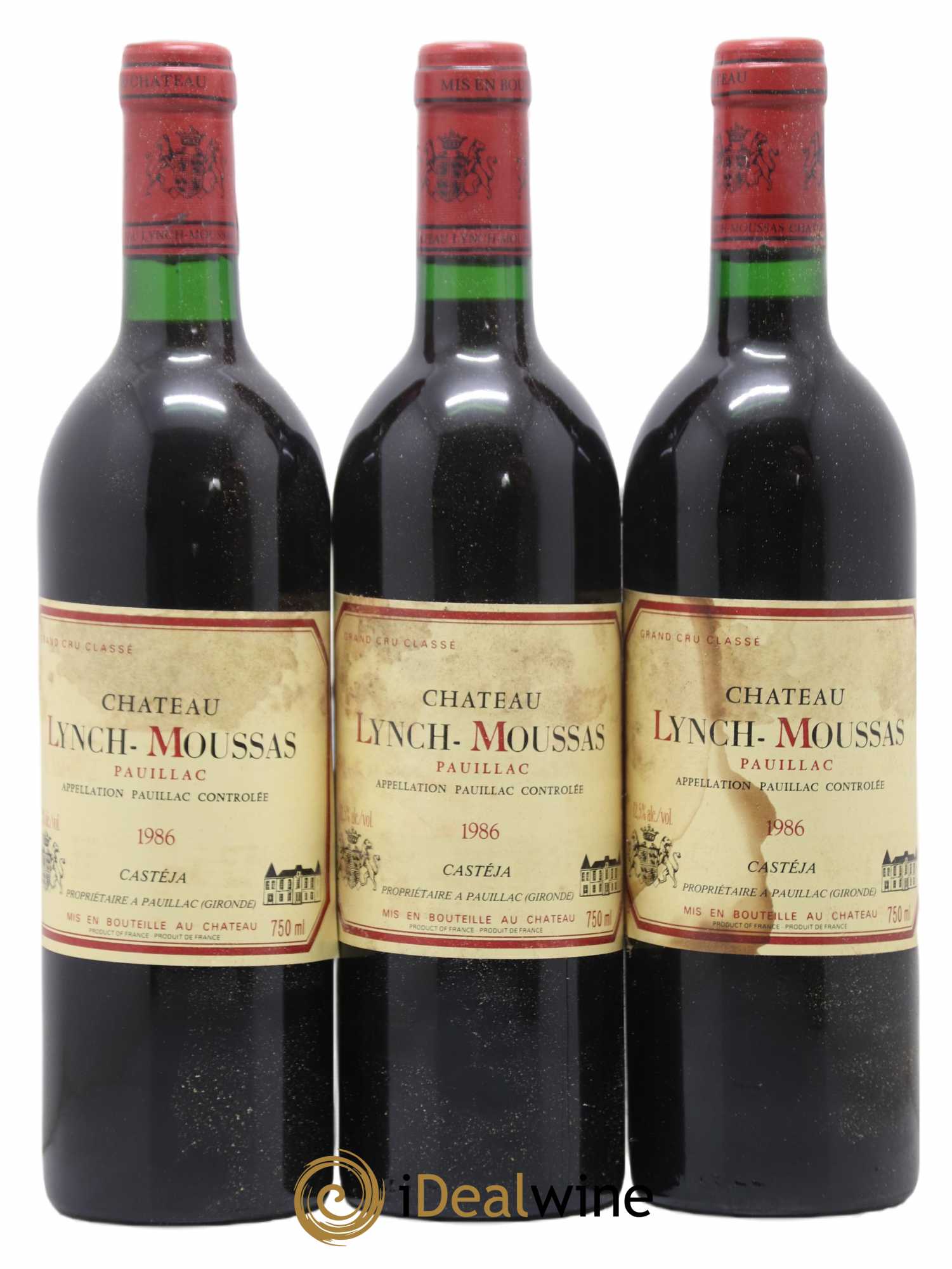 Château Lynch Moussas 5ème Grand Cru Classé 1986 - Lot de 12 bouteilles - 2