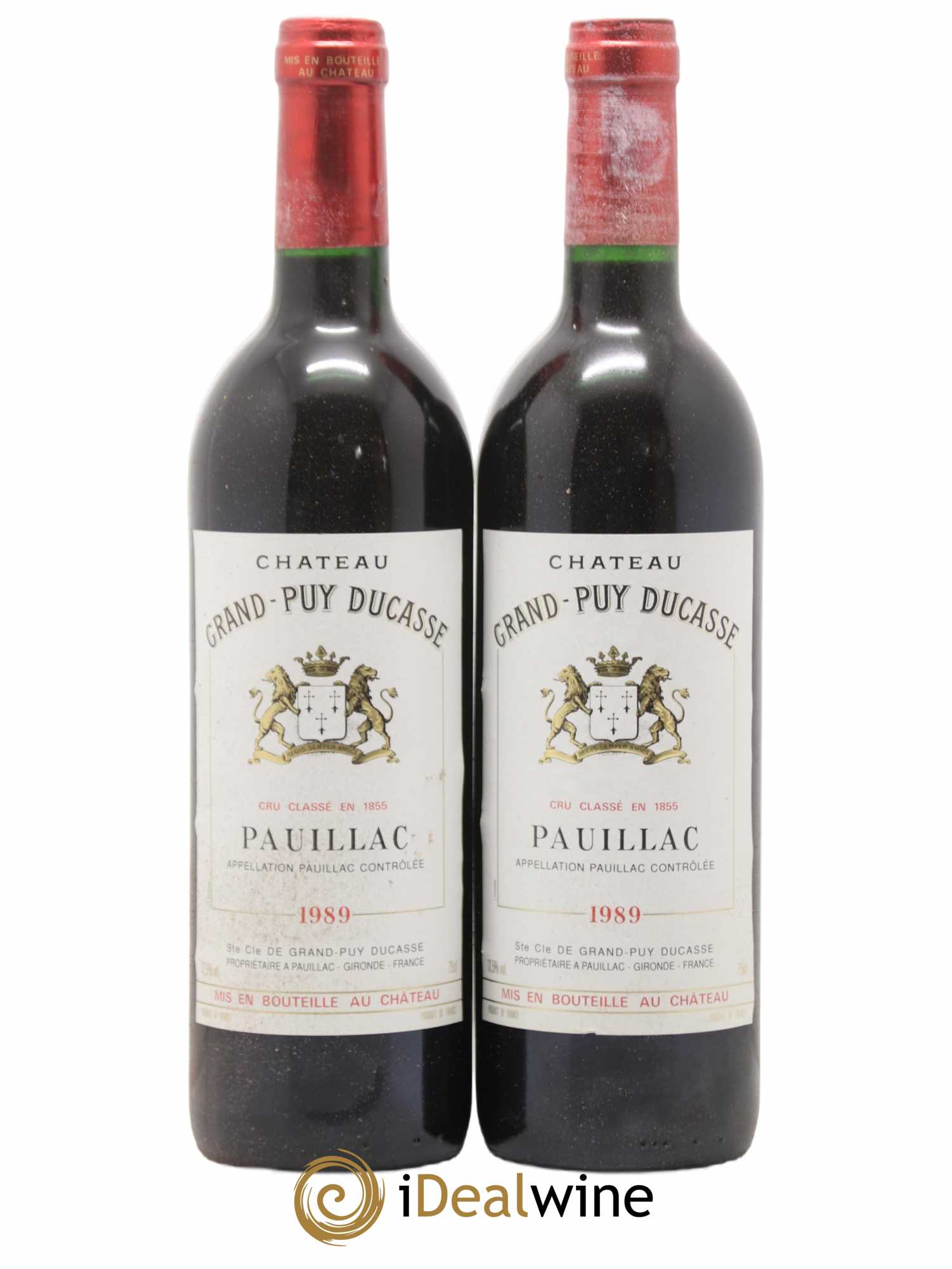 Château Grand Puy Ducasse 5ème Grand Cru Classé 1989 - Lot de 2 bouteilles - 0