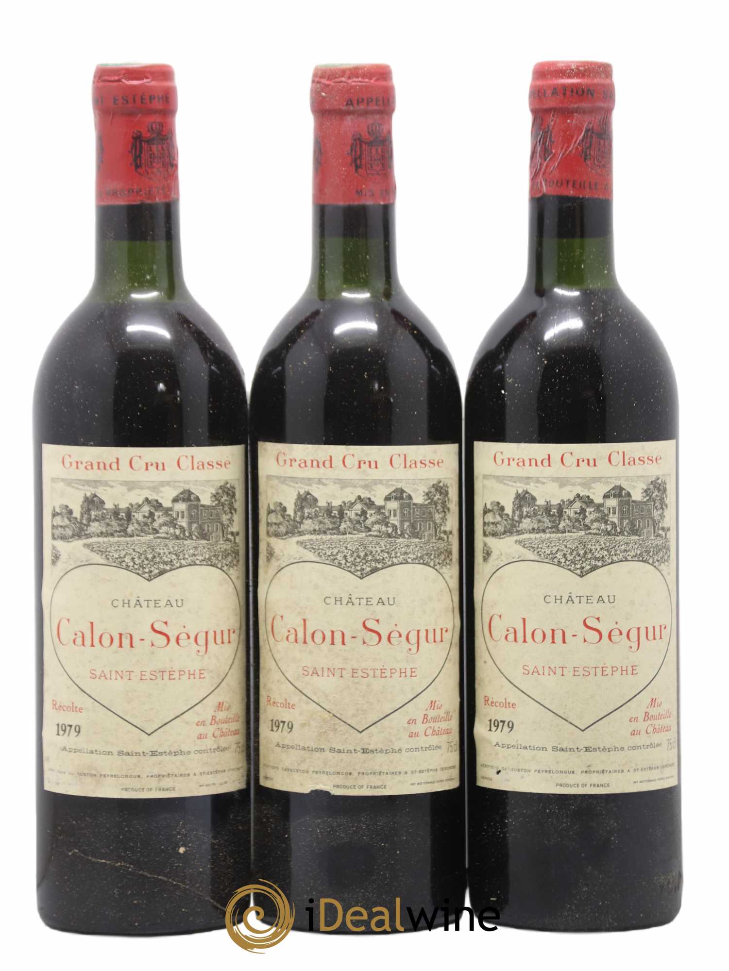 Château Calon Ségur 3ème Grand Cru Classé 1979 - Lot de 3 bouteilles - 0
