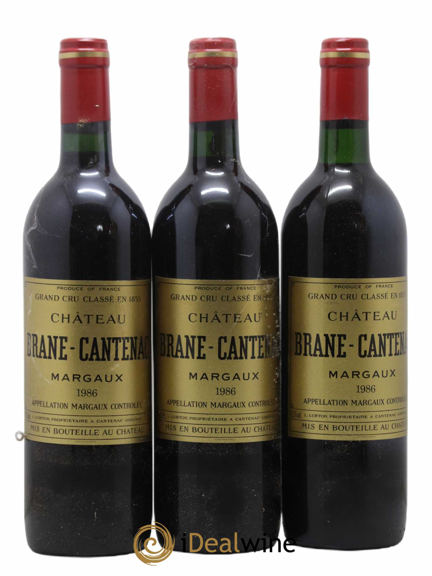 Château Brane Cantenac 2ème Grand Cru Classé 1986 - Lot de 12 bouteilles - 3