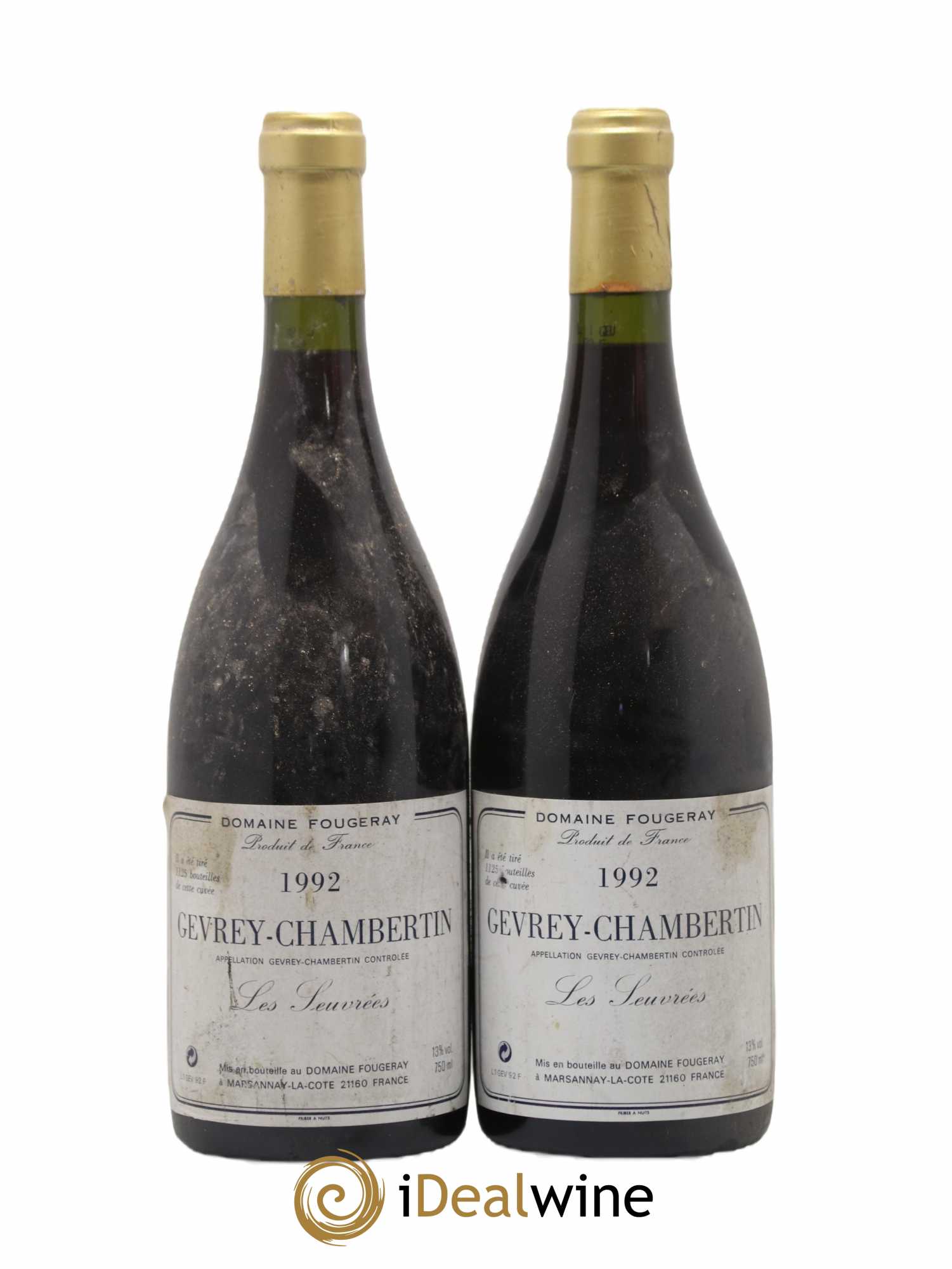 Gevrey-Chambertin Les Sevrees Domaine Fougeray 1992 - Posten von 2 Flaschen - 0
