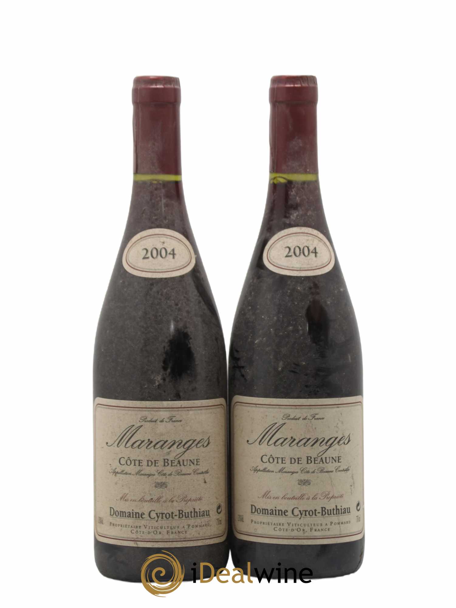 Maranges Domaine Cyrot Buthiau 2004 - Lot de 2 bouteilles - 0