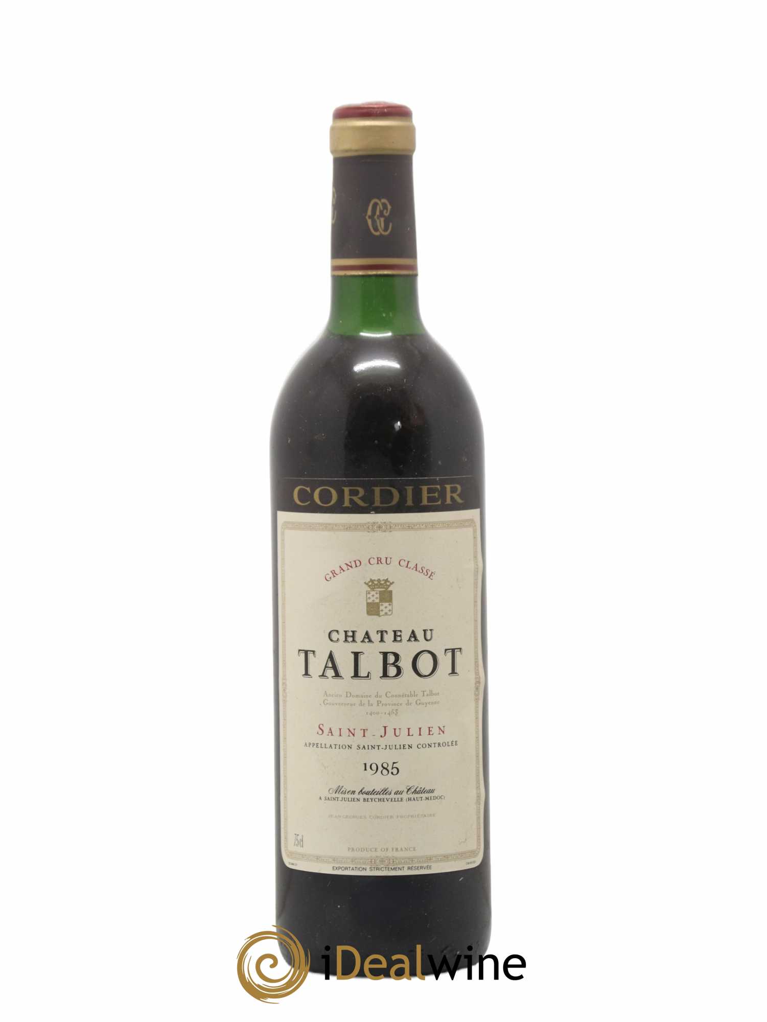 Château Talbot 4ème Grand Cru Classé 1985 - Lot de 1 bouteille - 0