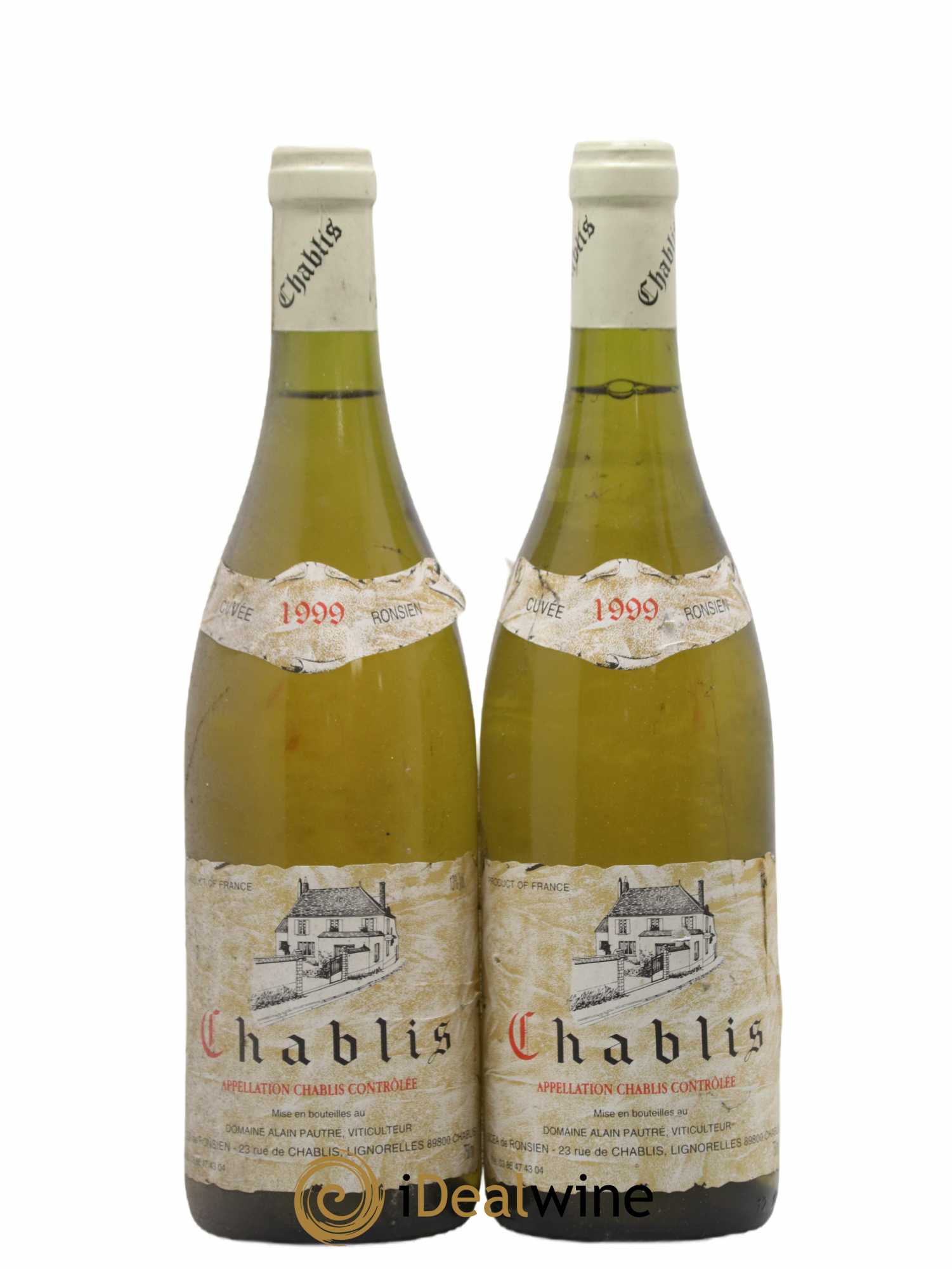 Chablis Domaine Alain Pautre 1999 - Posten von 2 Flaschen - 0