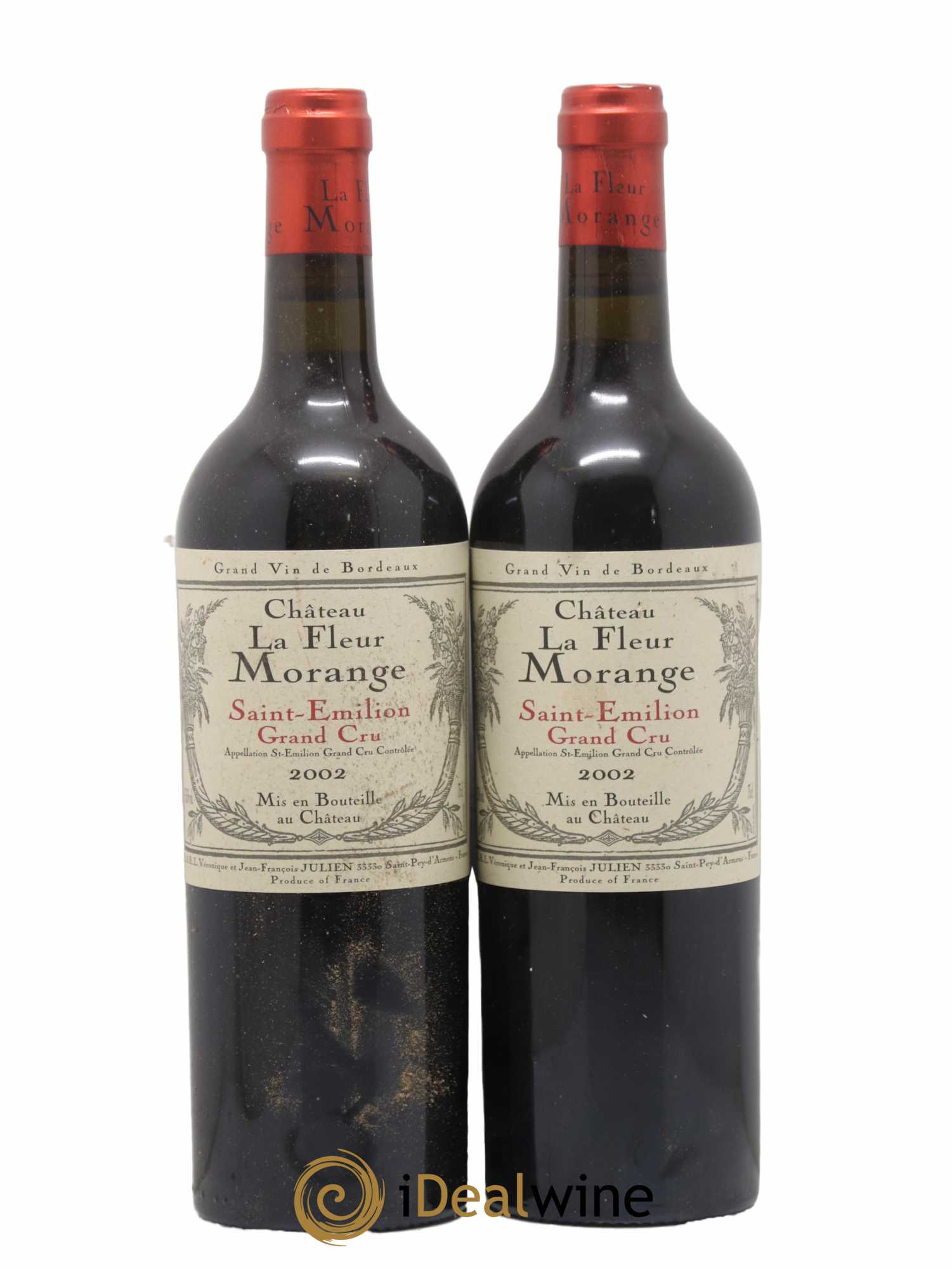 Château Fleur Morange Grand Cru Classé 2002 - Lot de 2 bouteilles - 0