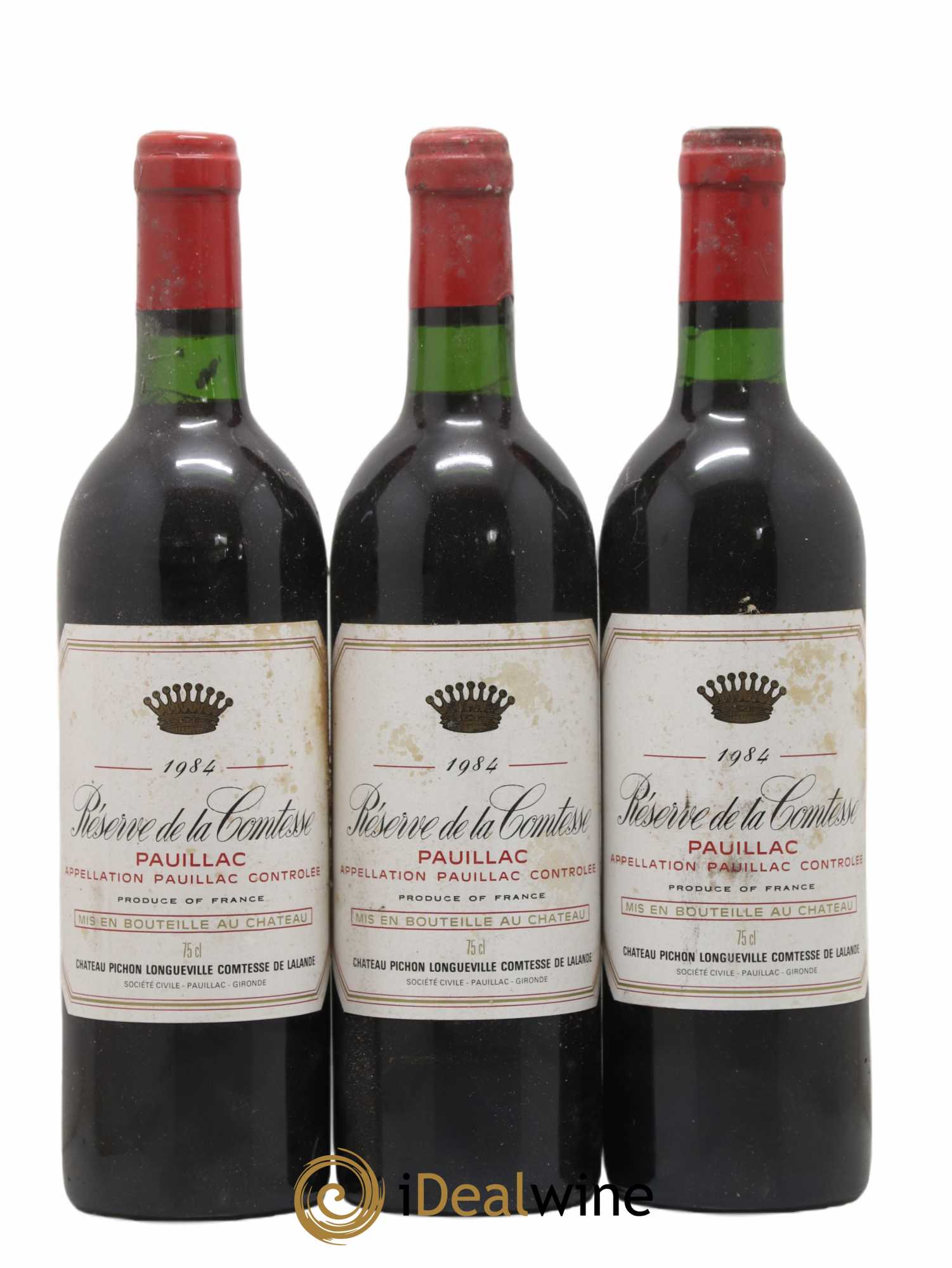 Réserve de la Comtesse Second Vin 1984 - Lot de 3 bouteilles - 0