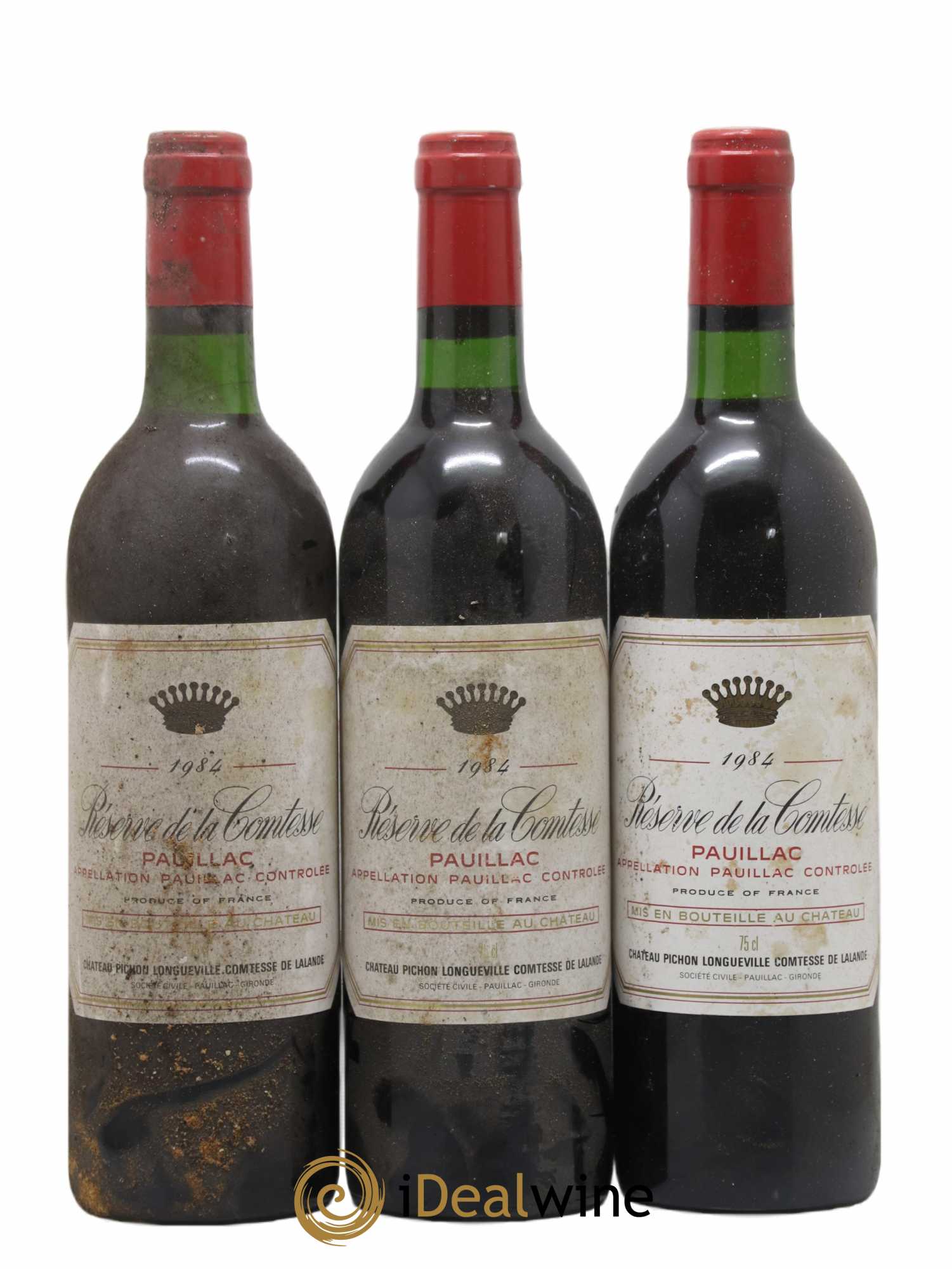 Réserve de la Comtesse Second Vin 1984 - Lot de 3 bouteilles - 0