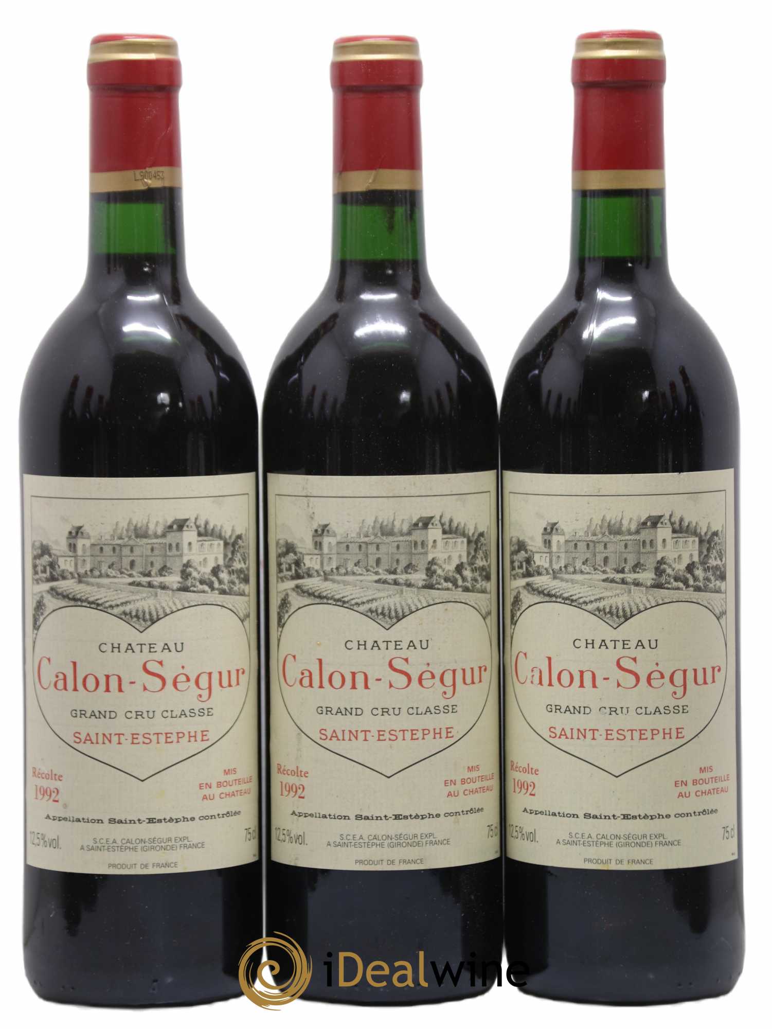 Château Calon Ségur 3ème Grand Cru Classé 1992 - Lot de 12 bouteilles - 1