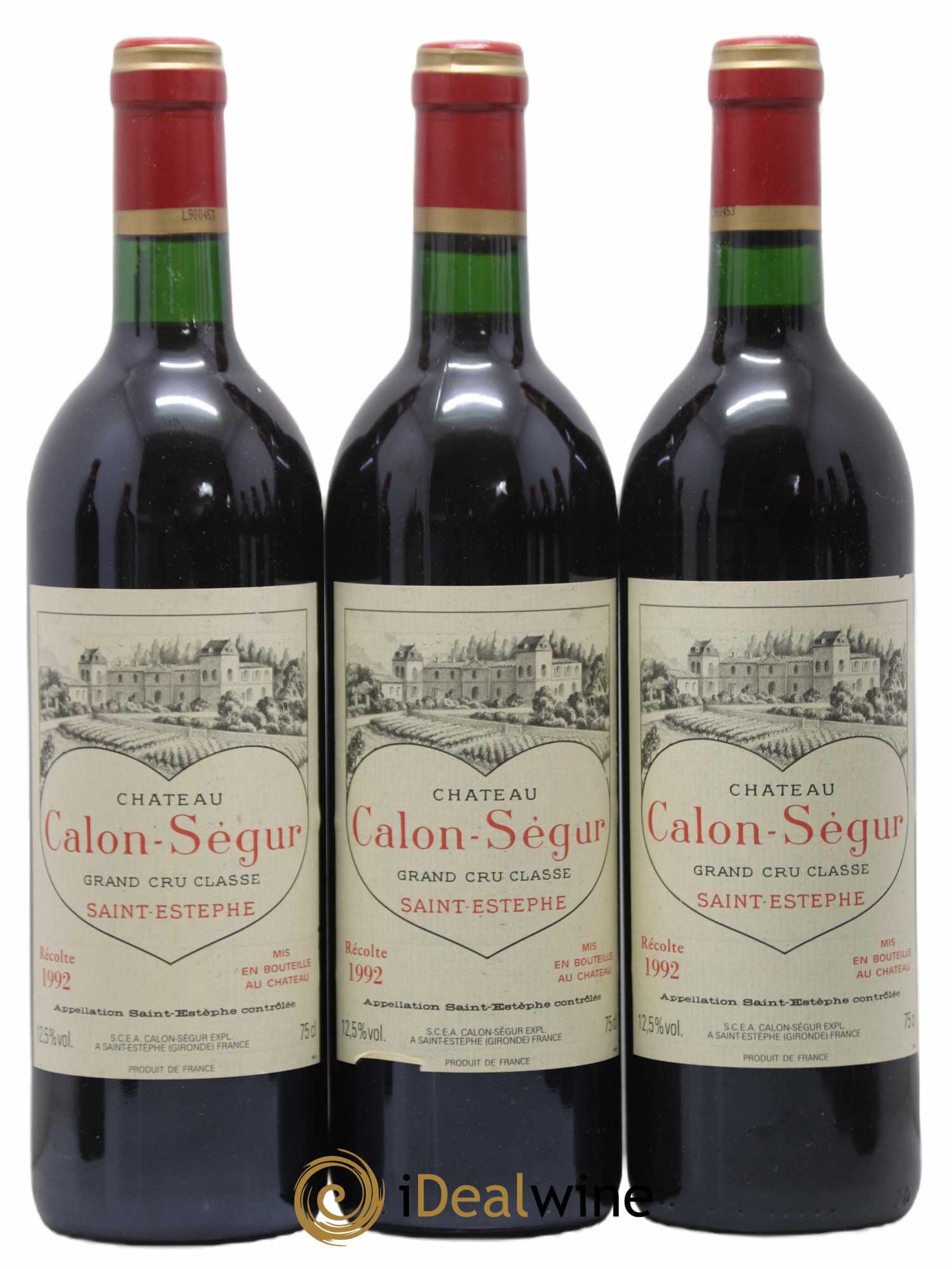 Château Calon Ségur 3ème Grand Cru Classé 1992 - Lot de 12 bouteilles - 2