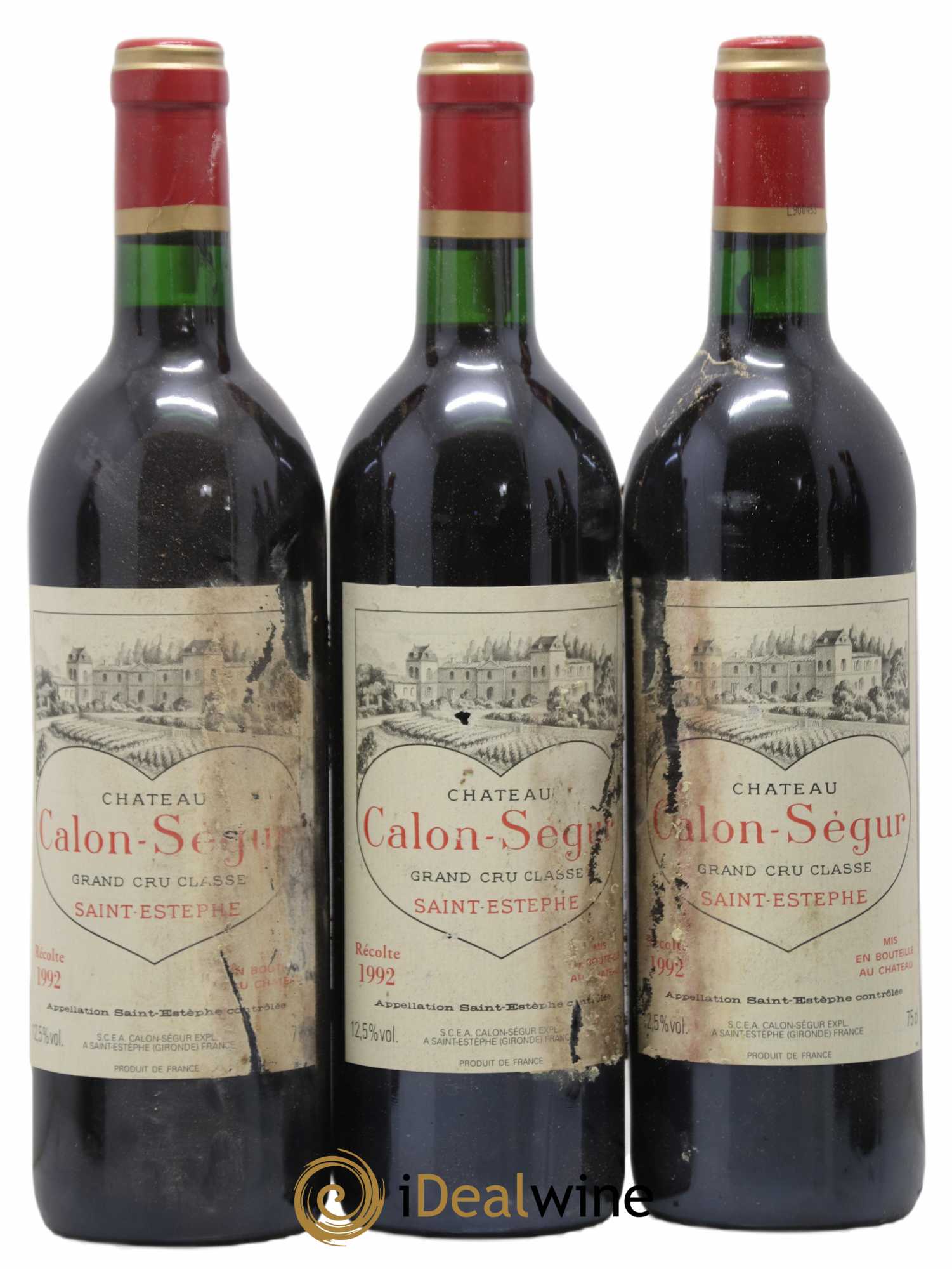 Château Calon Ségur 3ème Grand Cru Classé 1992 - Lot de 12 bouteilles - 3