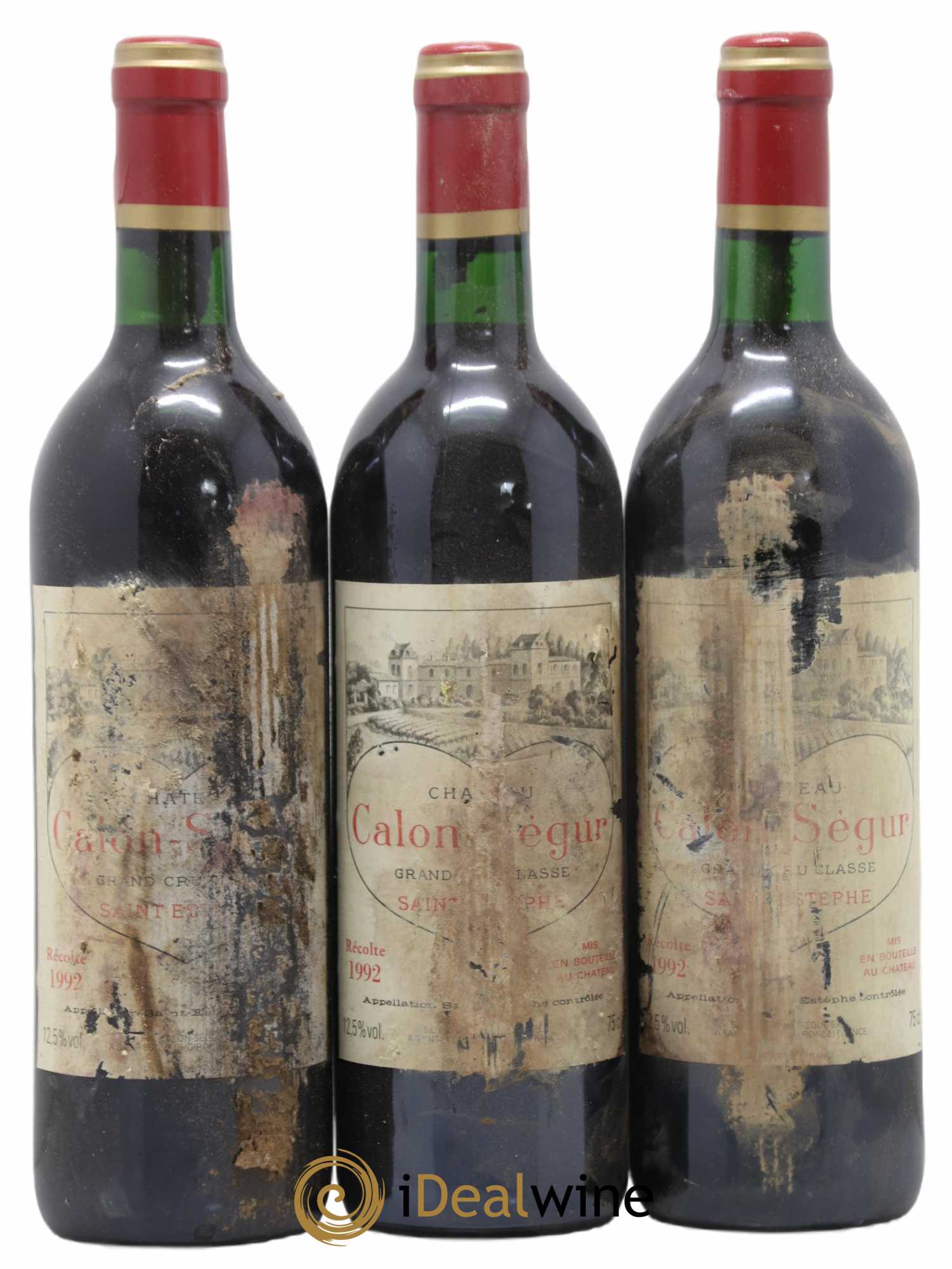 Château Calon Ségur 3ème Grand Cru Classé 1992 - Lot de 12 bouteilles - 4