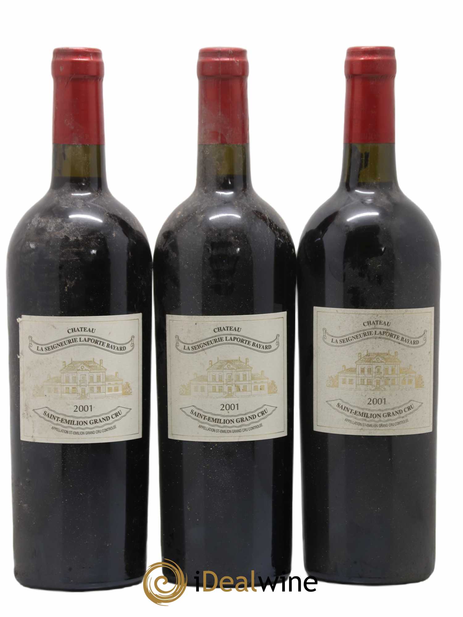 Saint-Émilion Grand Cru Château La Seigneurerie de Laporte Bayard 2001 - Posten von 3 Flaschen - 0