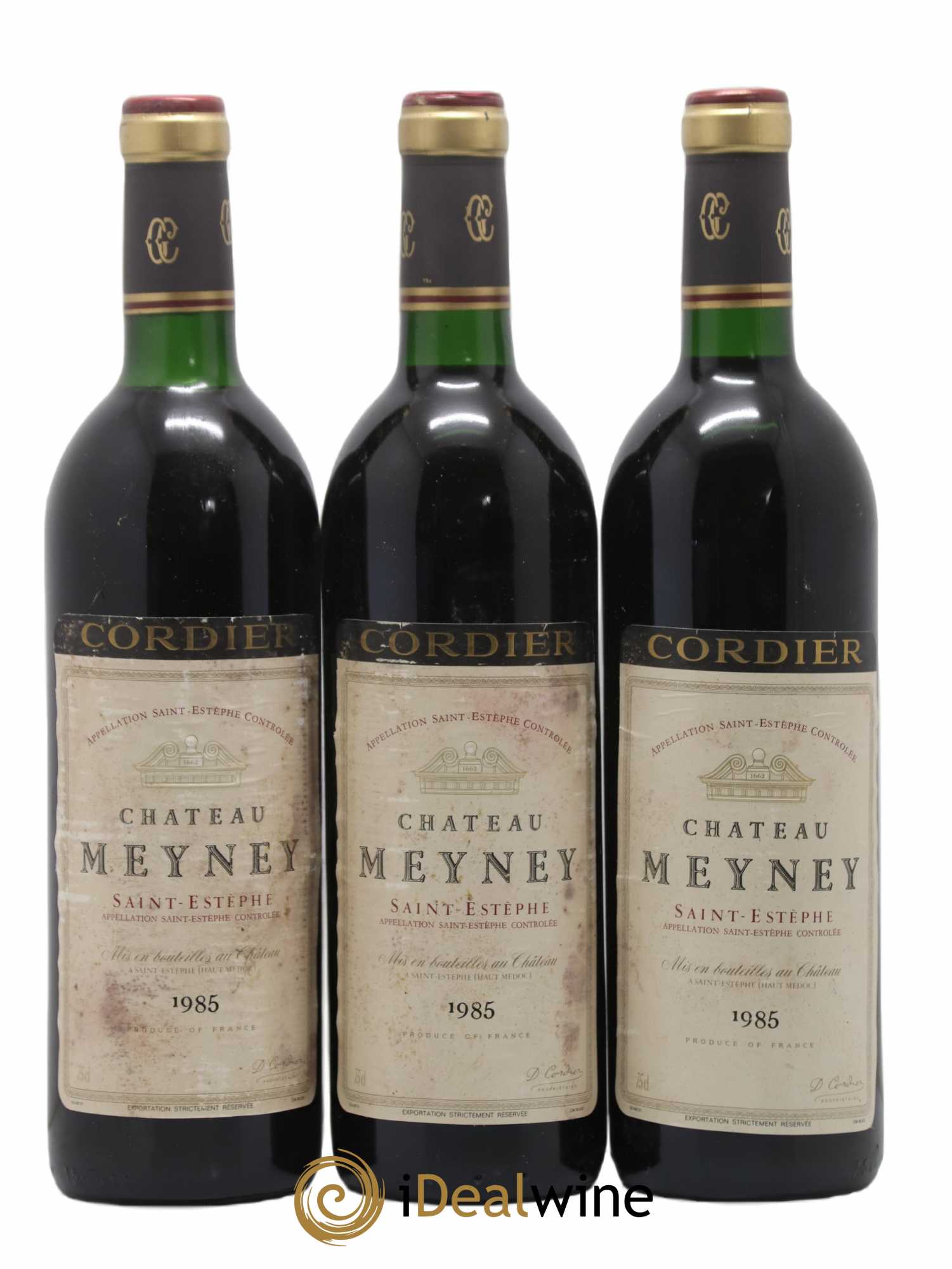 Château Meyney 1985 - Lot de 3 bouteilles - 0