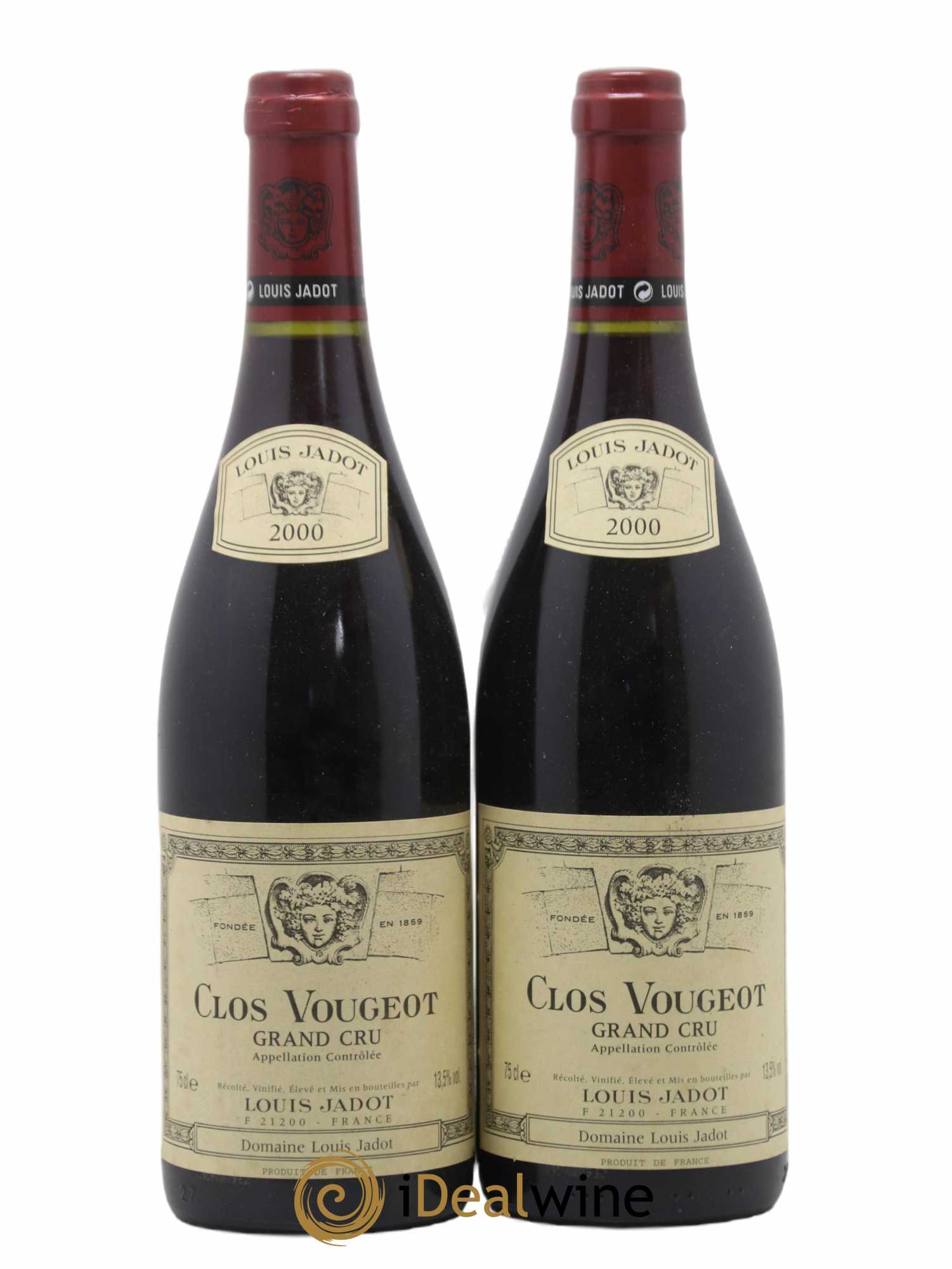 Clos de Vougeot Grand Cru Louis Jadot (Domaine) 2000 - Lot de 2 bouteilles - 0
