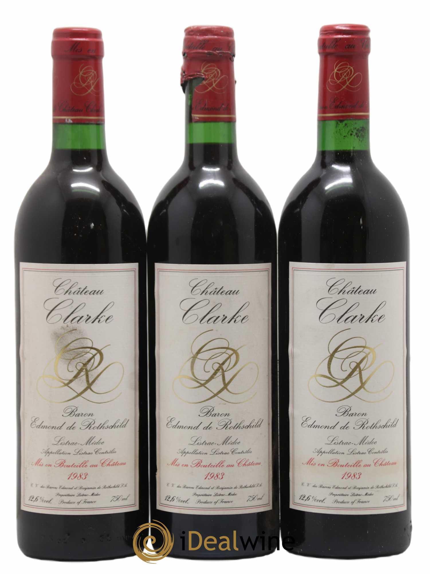 Château Clarke 1983 - Lot de 12 bouteilles - 1