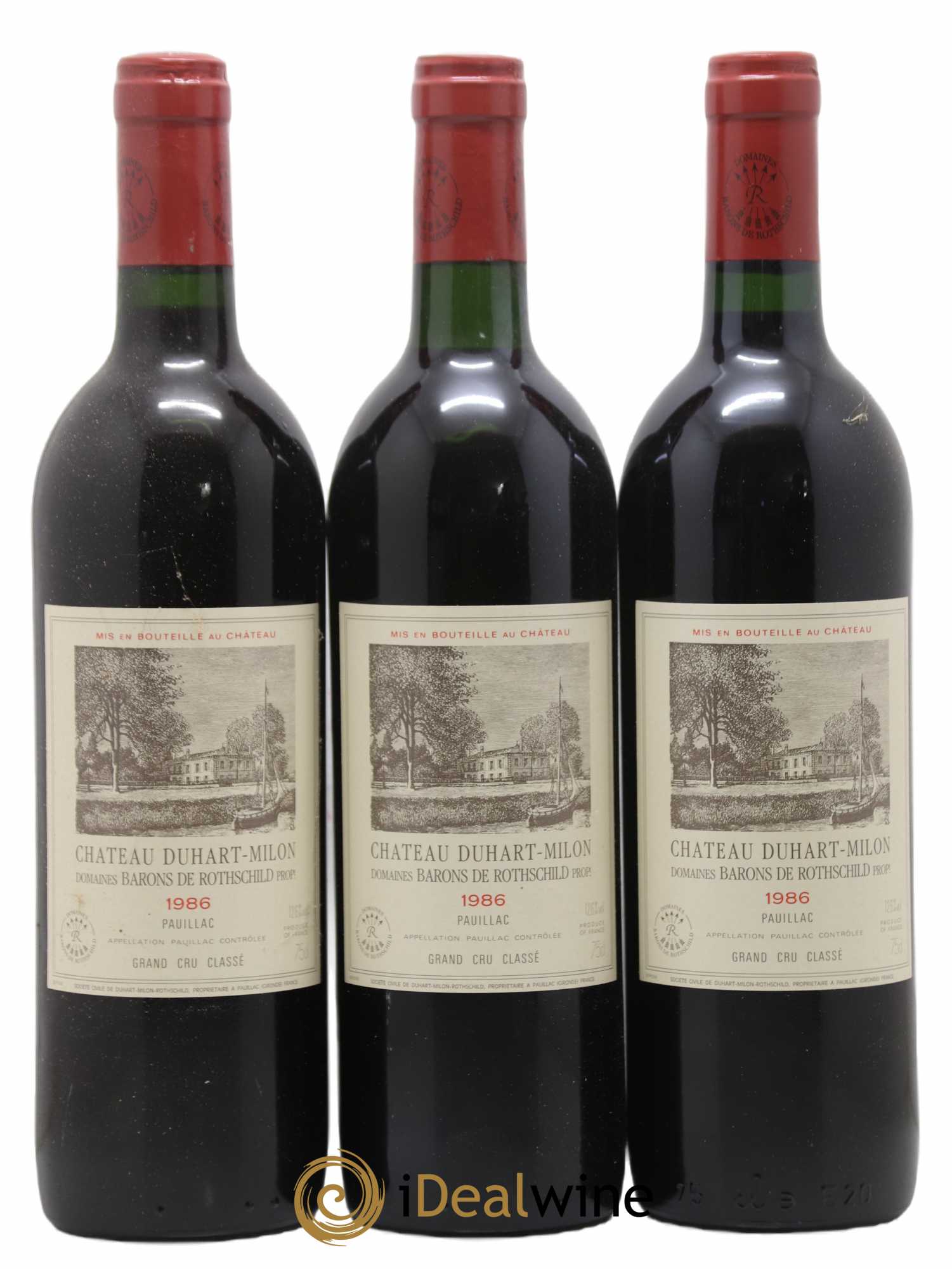 Château Duhart-Milon 4ème Grand Cru Classé 1986 - Lot de 12 bouteilles - 1