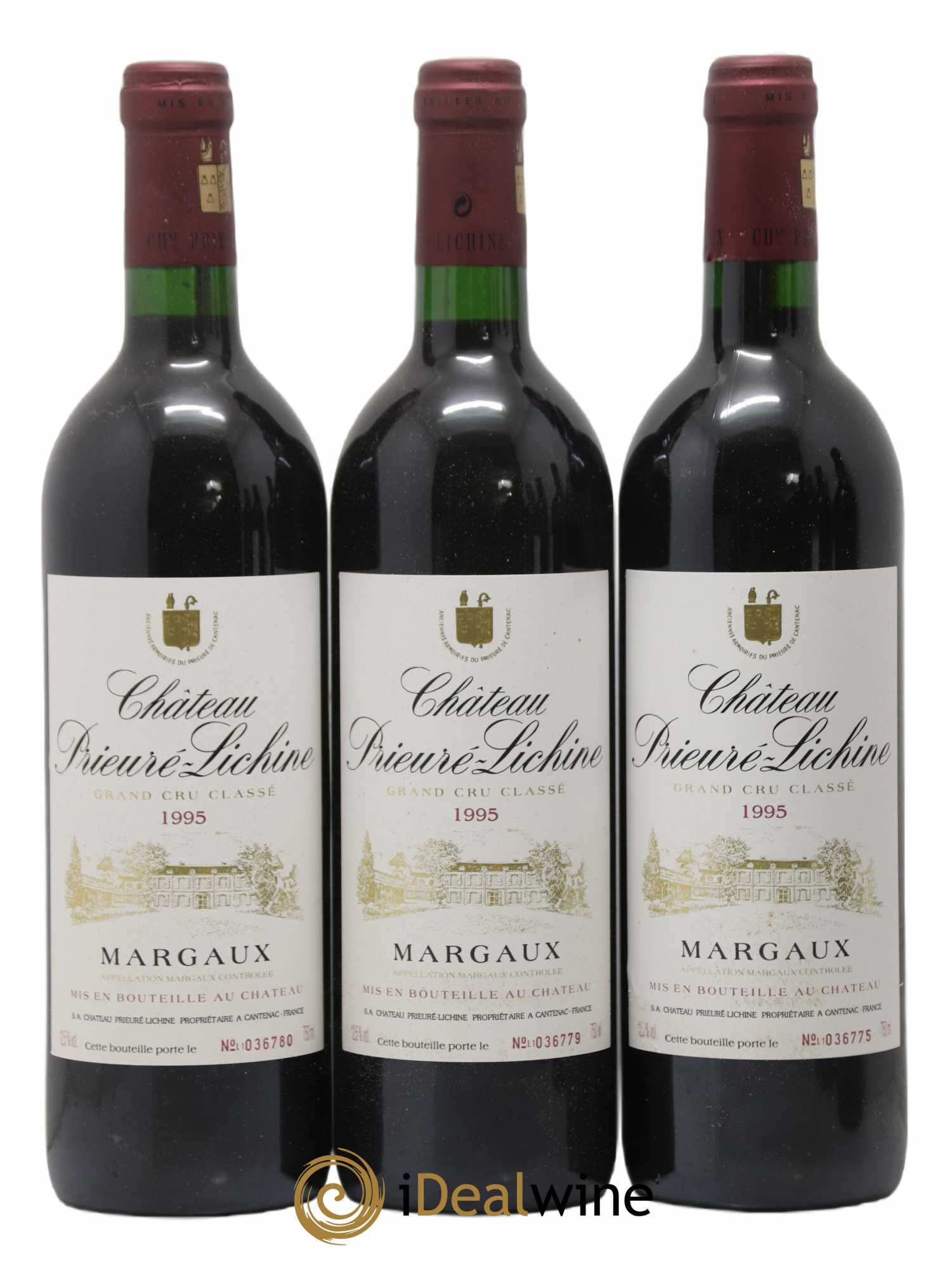 Château Prieuré Lichine 4ème Grand Cru Classé 1995 - Lot de 6 bouteilles - 1