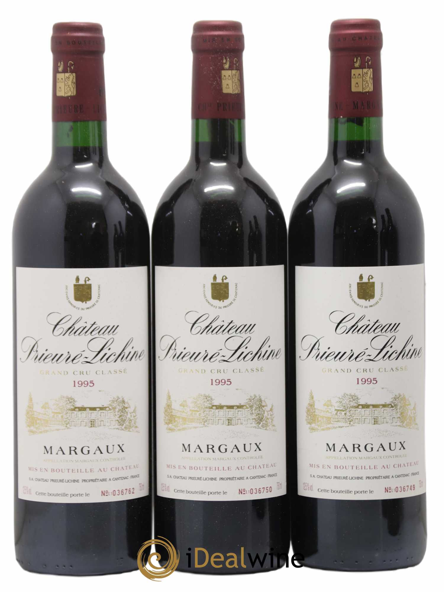 Château Prieuré Lichine 4ème Grand Cru Classé 1995 - Lot de 12 bouteilles - 1