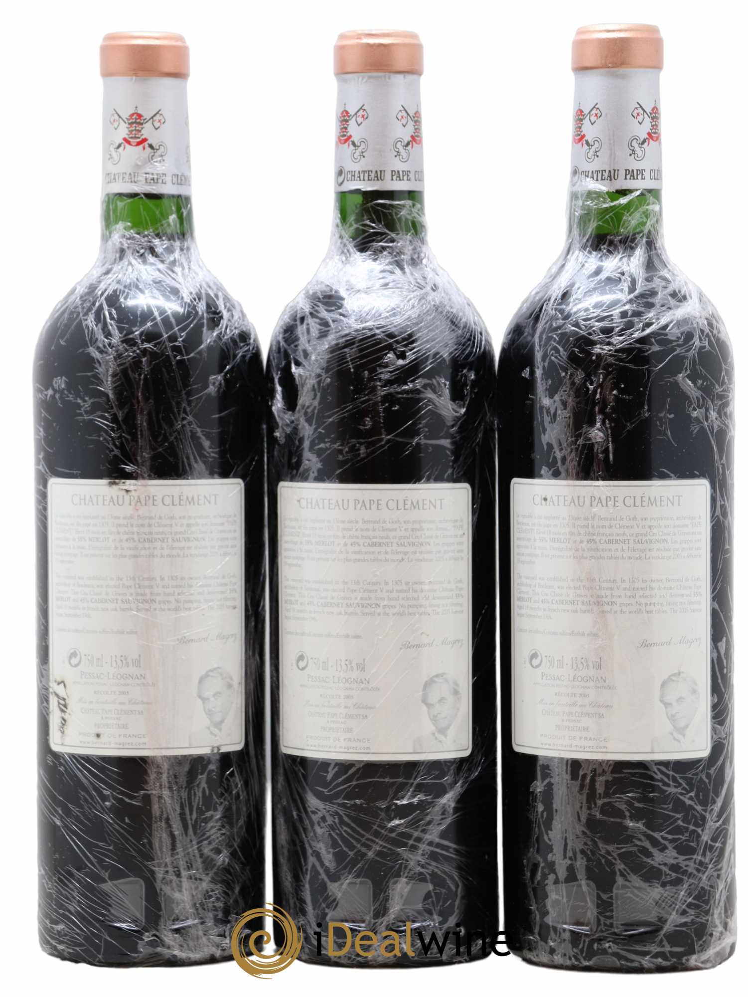 Château Pape Clément Cru Classé de Graves 2005 - Lot de 3 bouteilles - 1