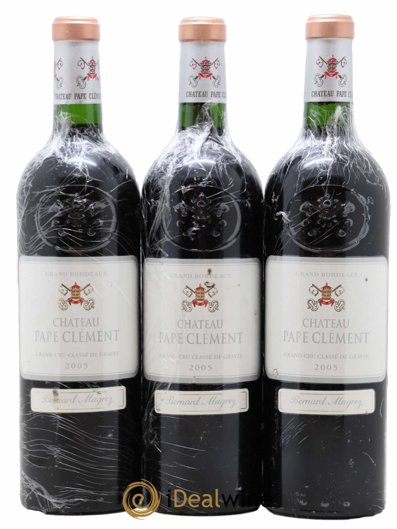 Château Pape Clément Cru Classé de Graves 2005 - Lot de 3 bouteilles - 0