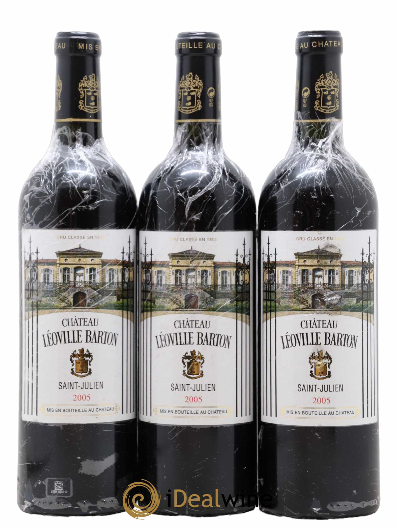 Château Léoville Barton 2ème Grand Cru Classé 2005 - Lot de 3 bouteilles - 0