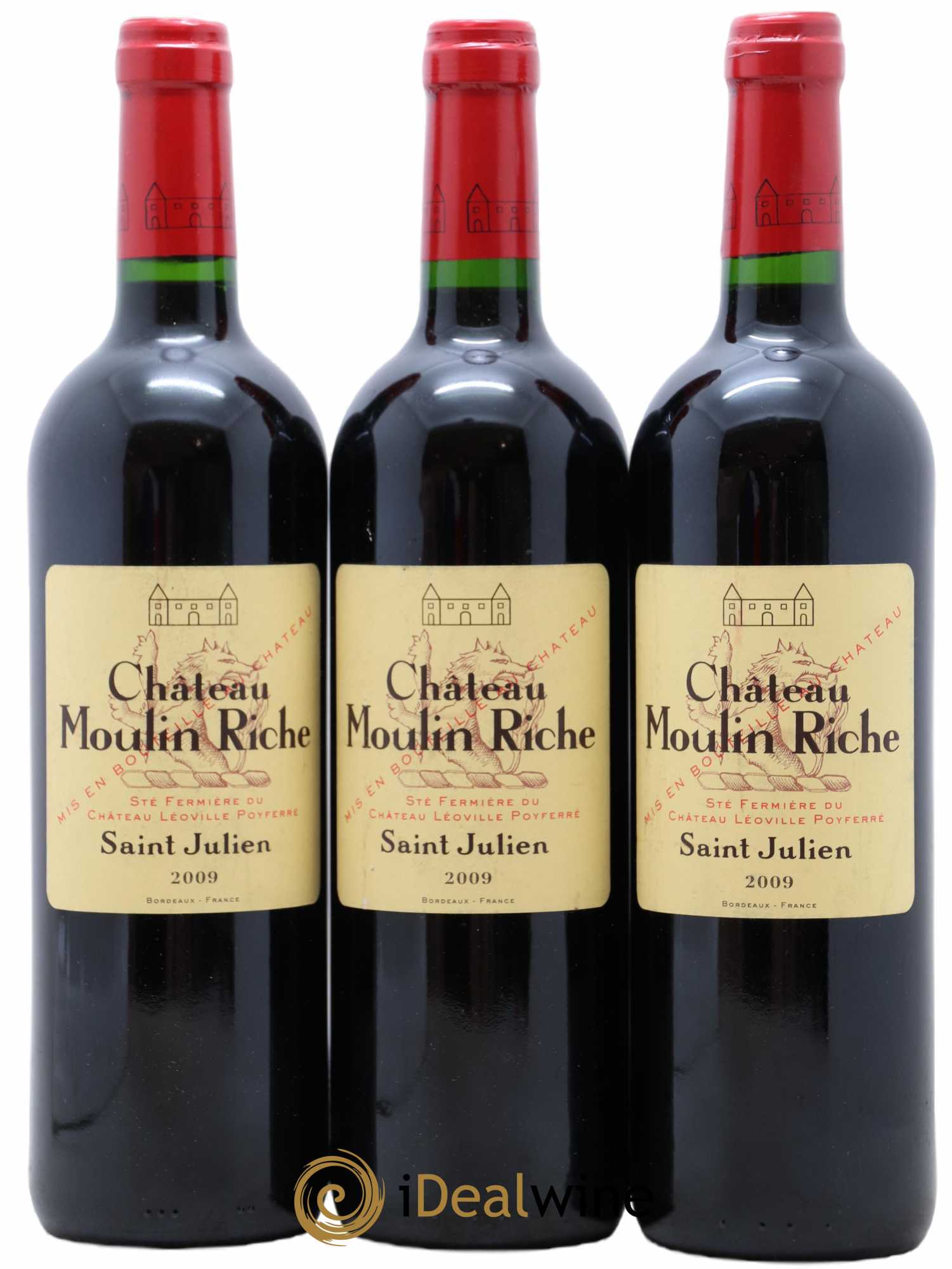 Château Moulin Riche 2009 - Posten von 3 Flaschen - 0