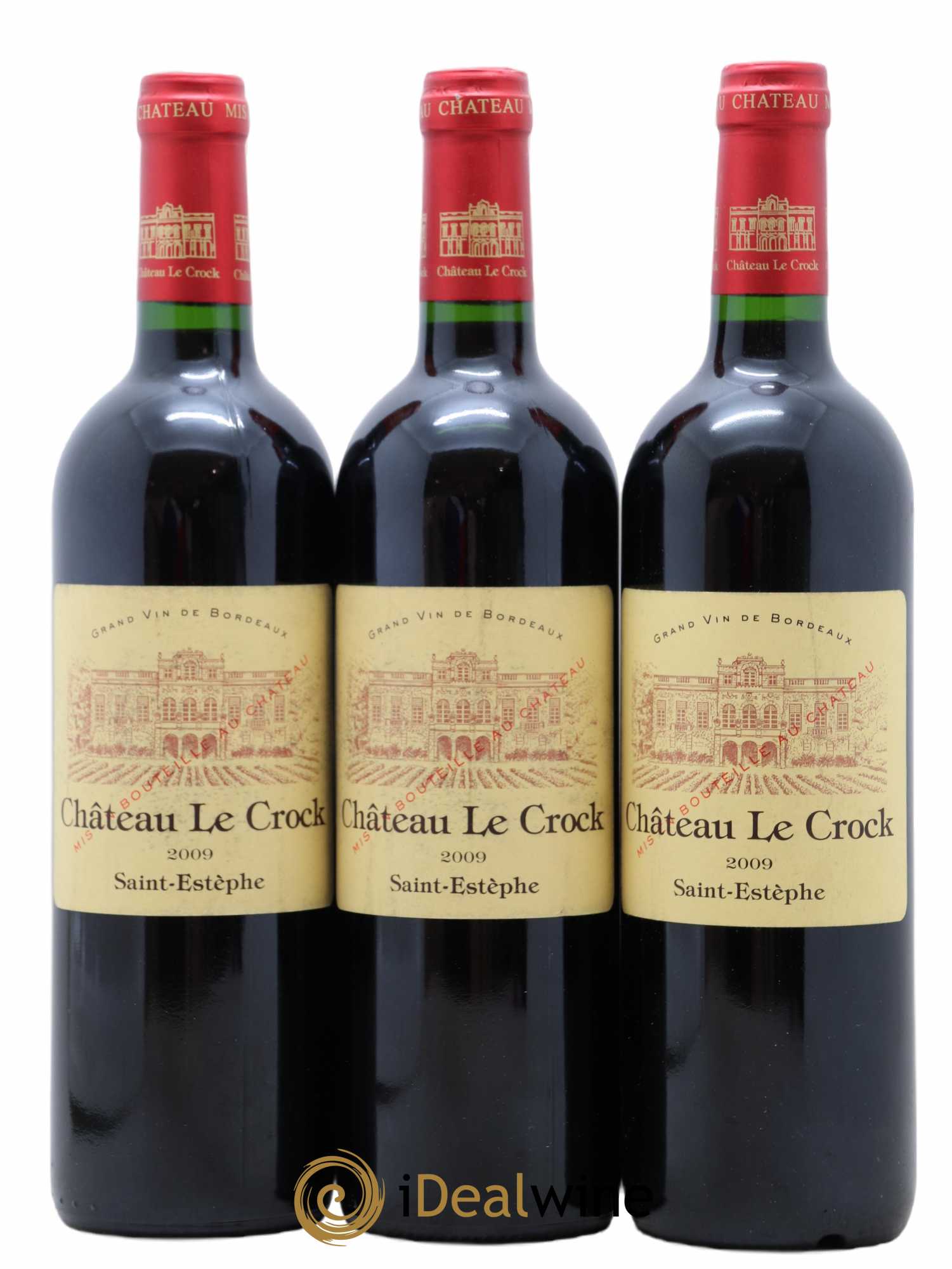 Château le Crock Cru Bourgeois 2009 - Lot de 3 bouteilles - 0