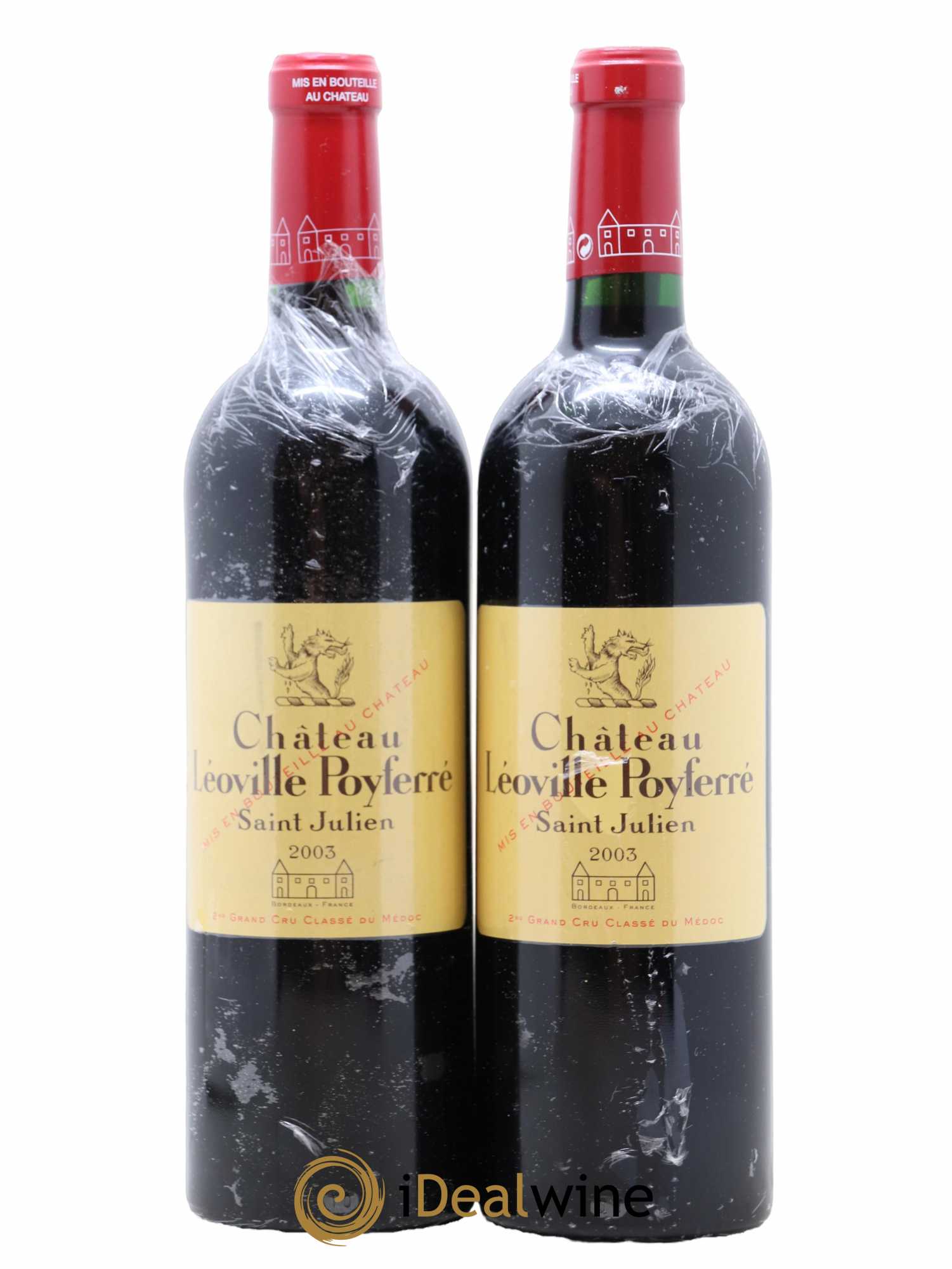 Château Léoville Poyferré 2ème Grand Cru Classé 2003 - Lot de 2 bouteilles - 0