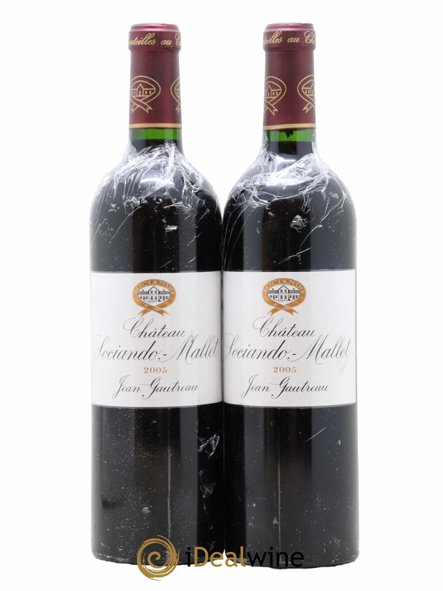 Château Sociando Mallet 2005 - Lot de 2 bouteilles - 0