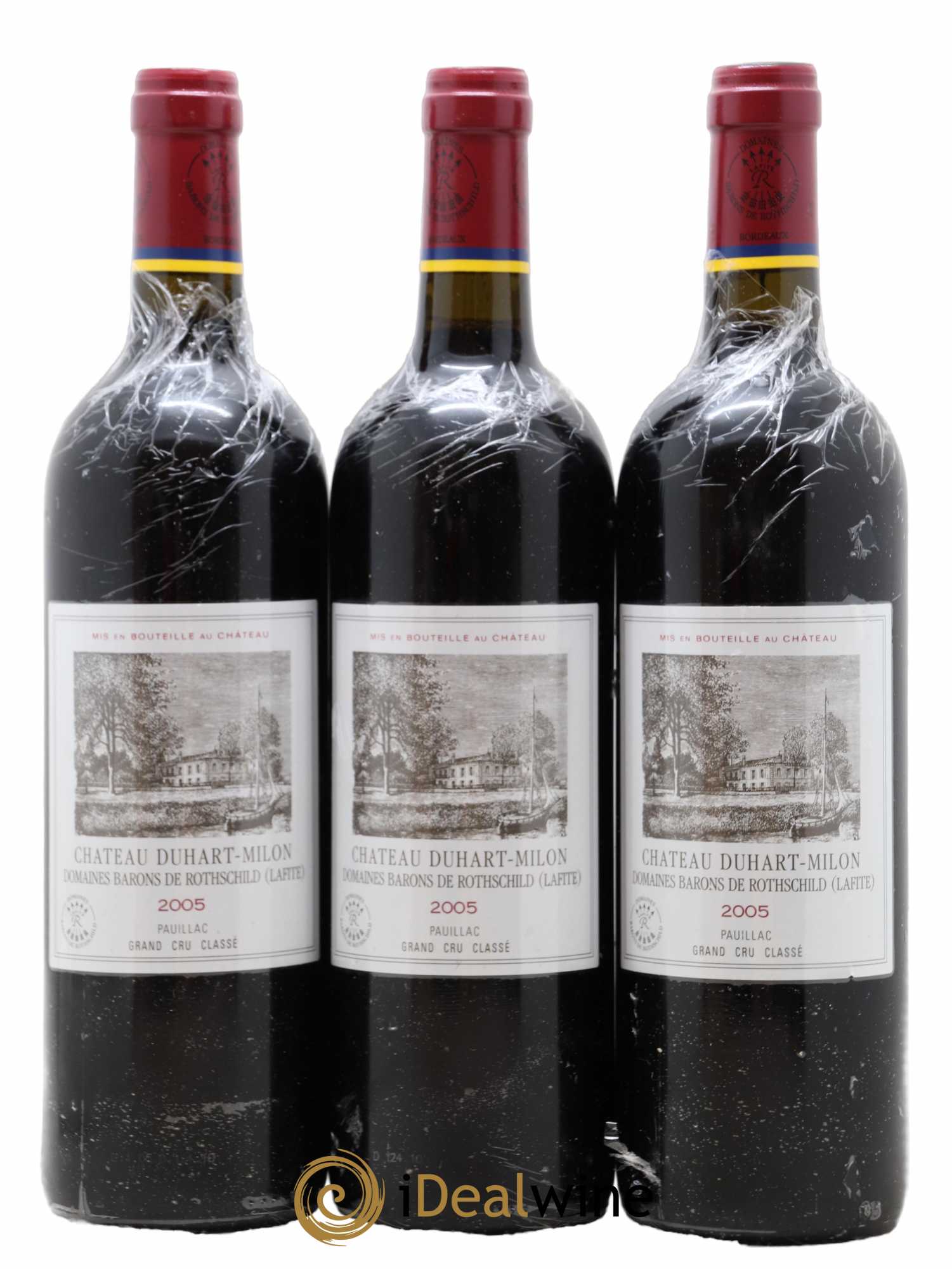 Château Duhart-Milon 4ème Grand Cru Classé 2005 - Lot de 3 bouteilles - 0